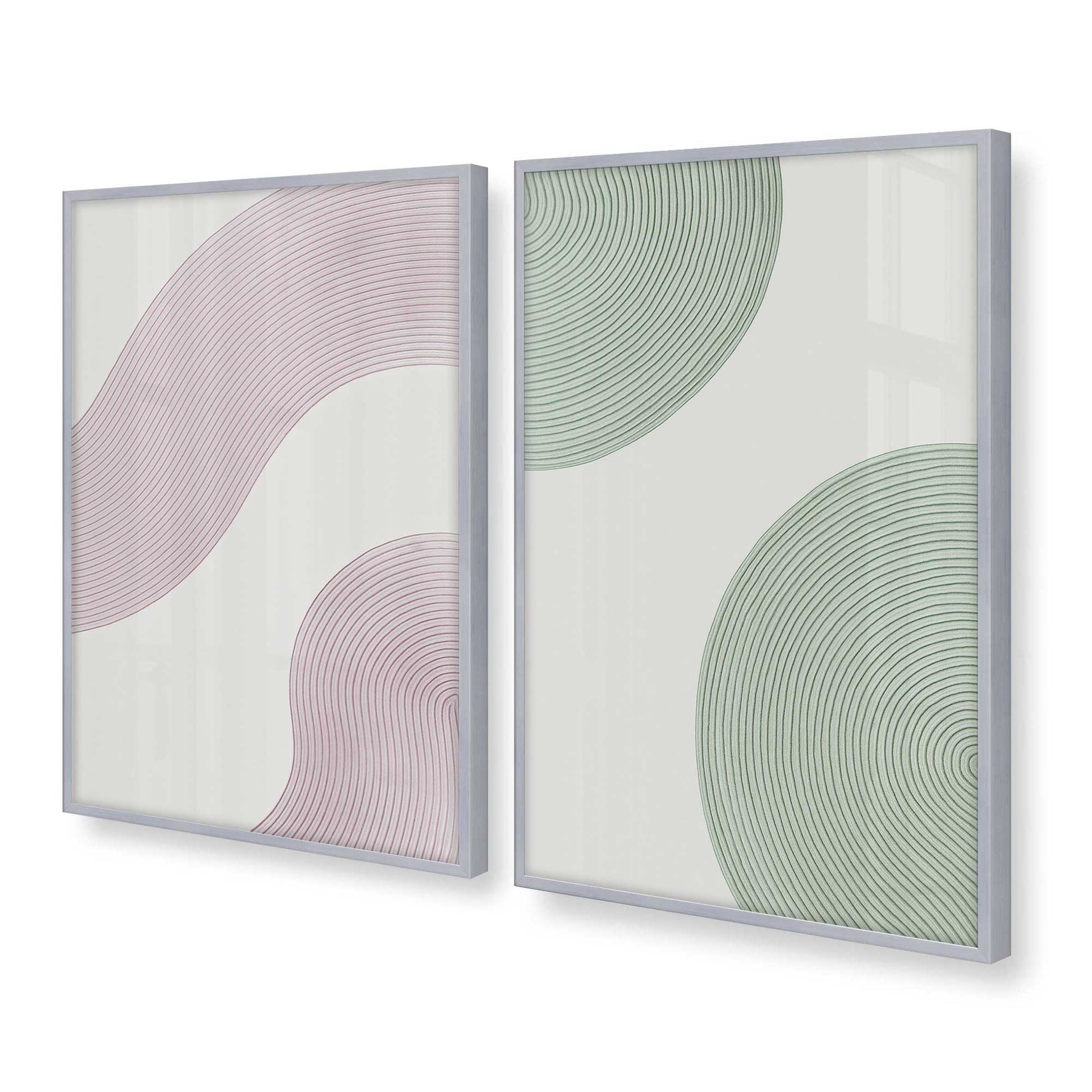 [Color:Polished Chrome], Picture of art in a Polished Chrome frame at an angle