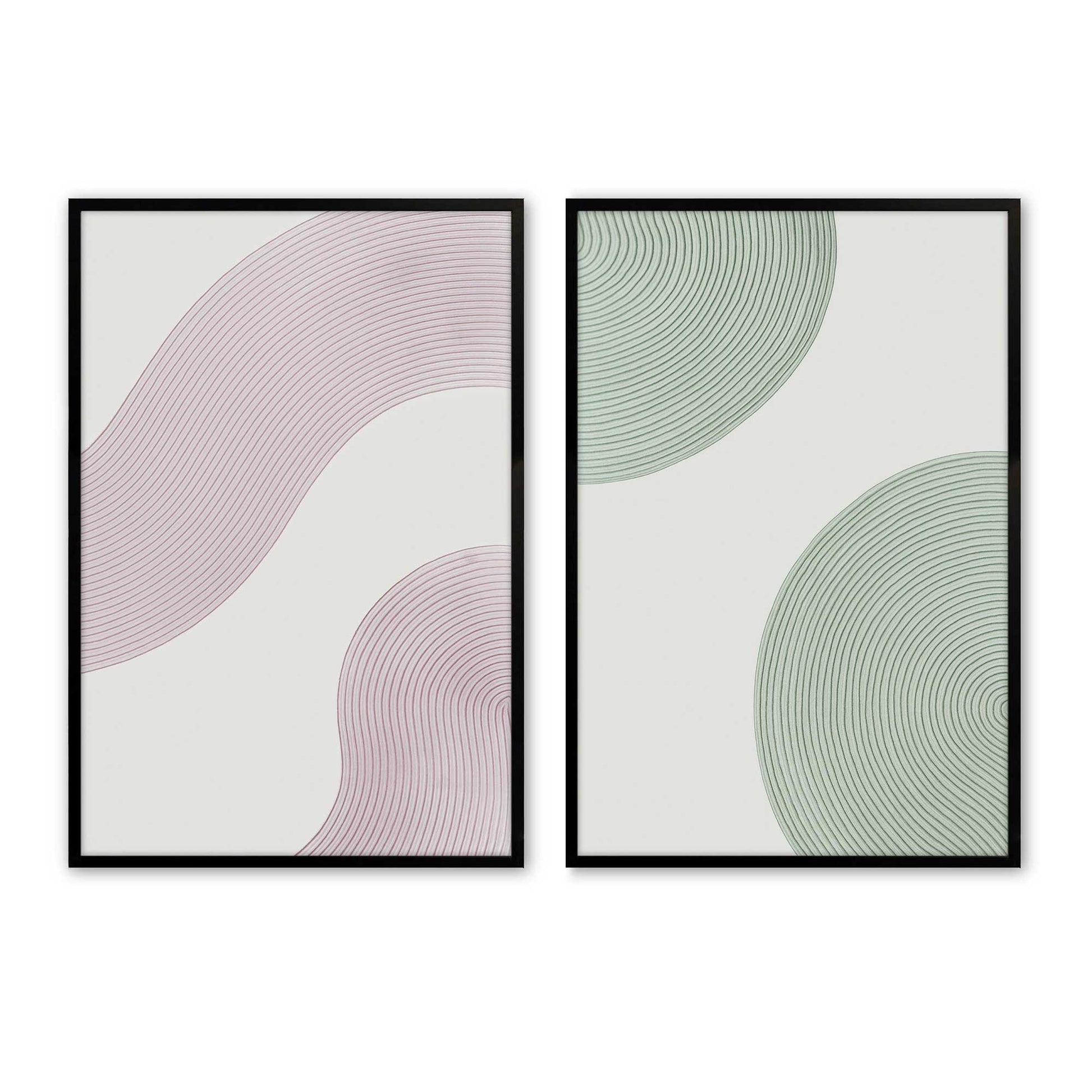 [Color:Satin Black], Picture of art in a Satin Black frame