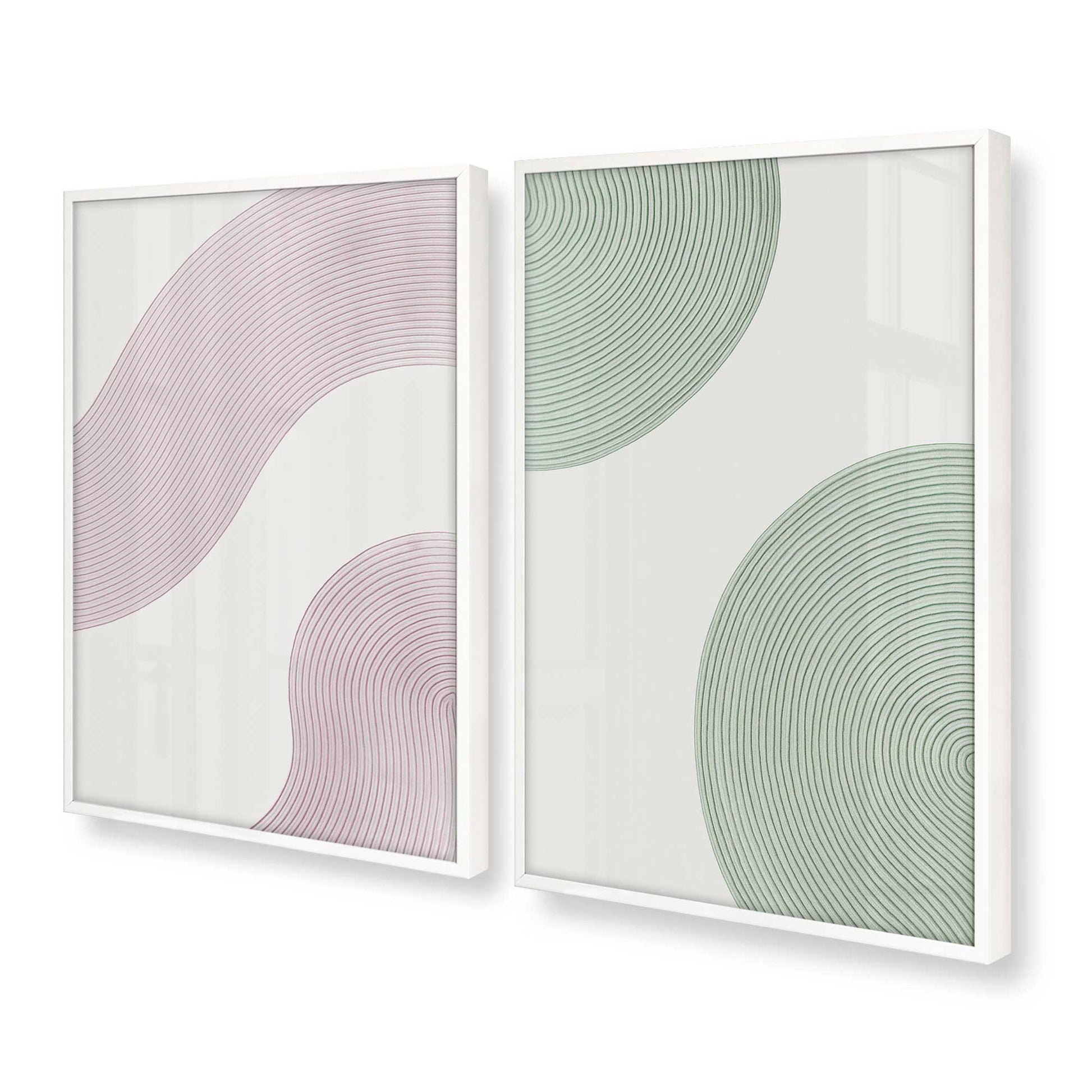 [Color:Opaque White], Picture of art in a Opaque White frame at an angle