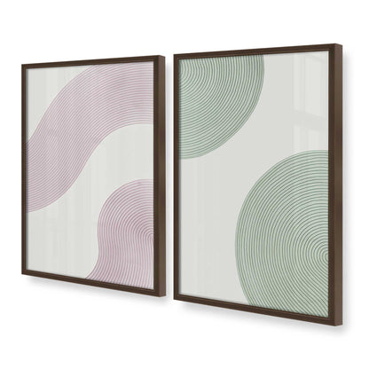 [Color:Belvinder Brown], Picture of art in a Belvinder Brown frame at an angle