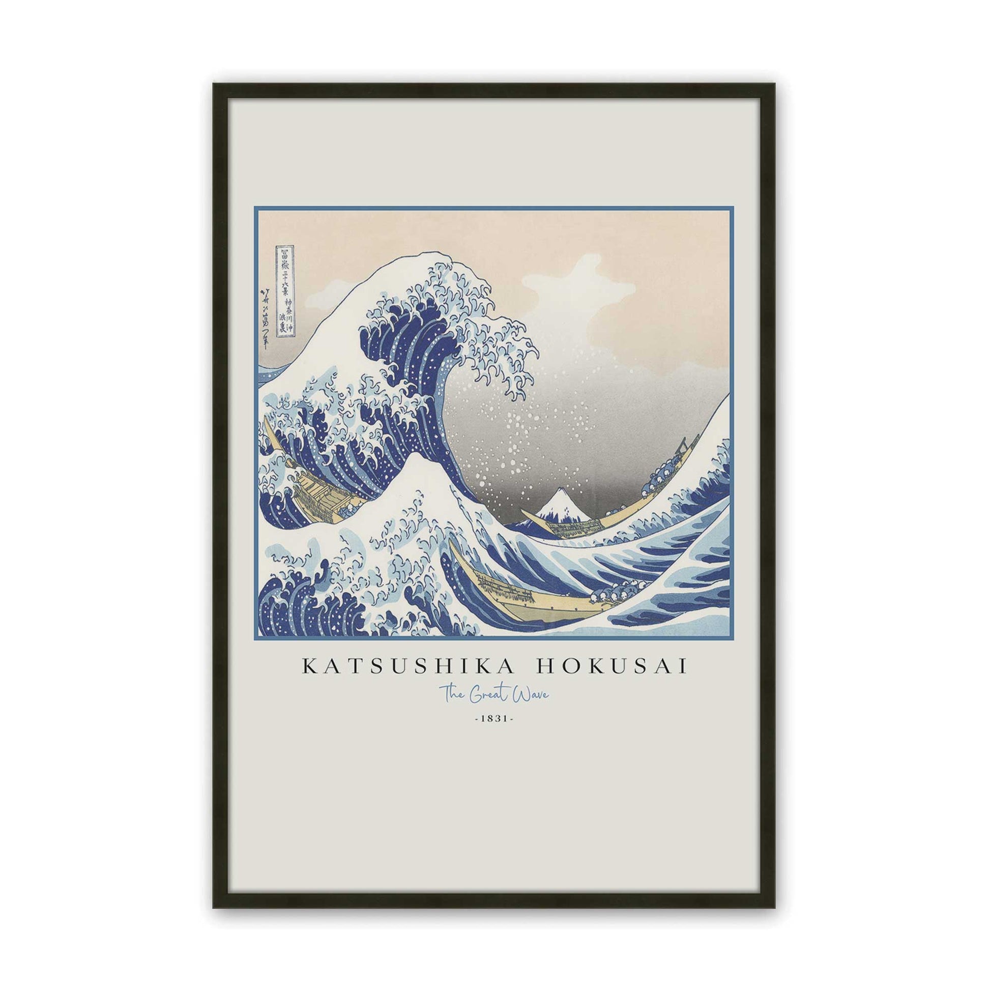 [Color:Satin Black], Picture of art in a Satin Black frame