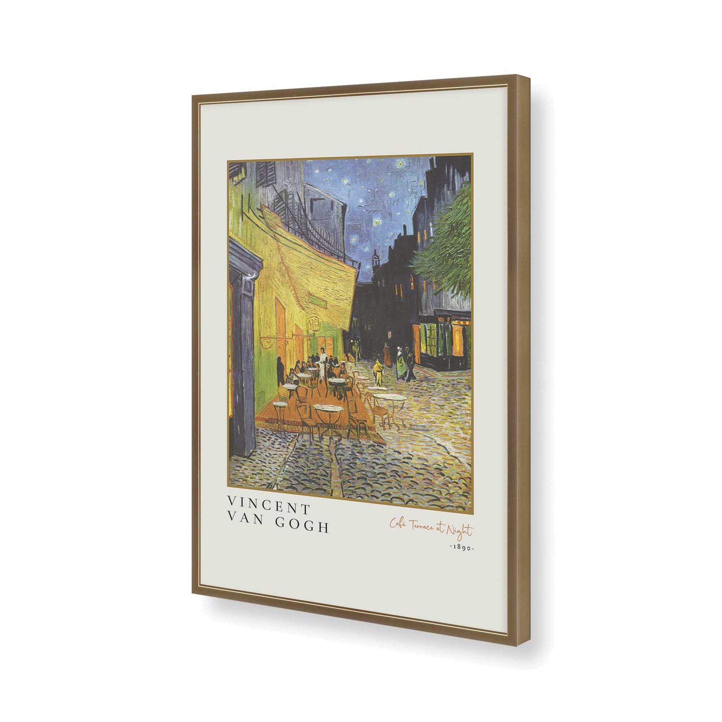 [Color:Brushed Gold], Picture of art in a Brushed Gold frame of the corner