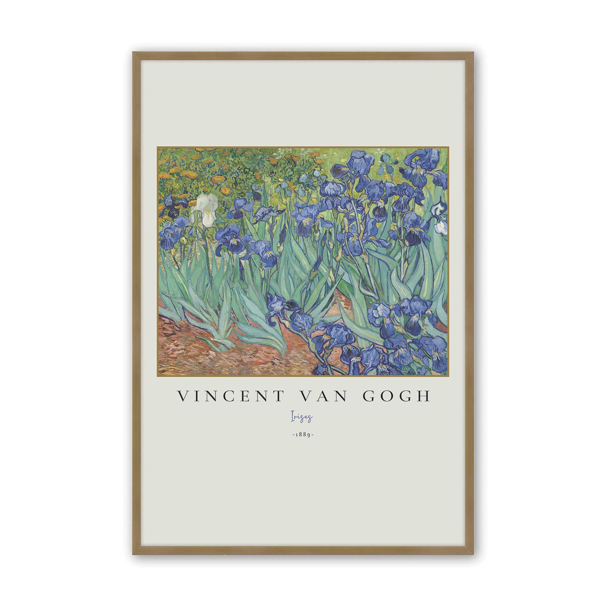 [Color:Brushed Gold], Picture of art in a Brushed Gold frame