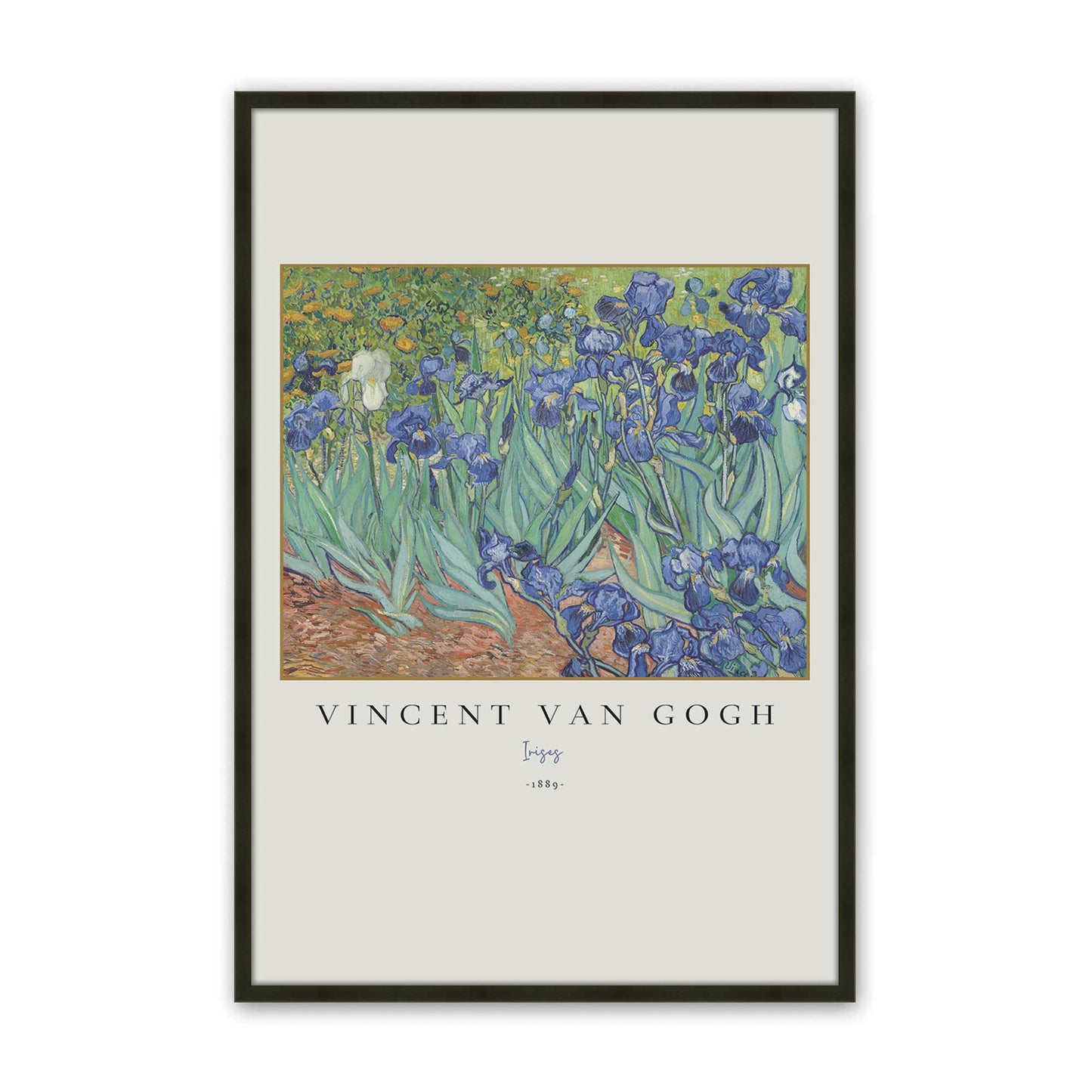 [Color:Satin Black], Picture of art in a Satin Black frame