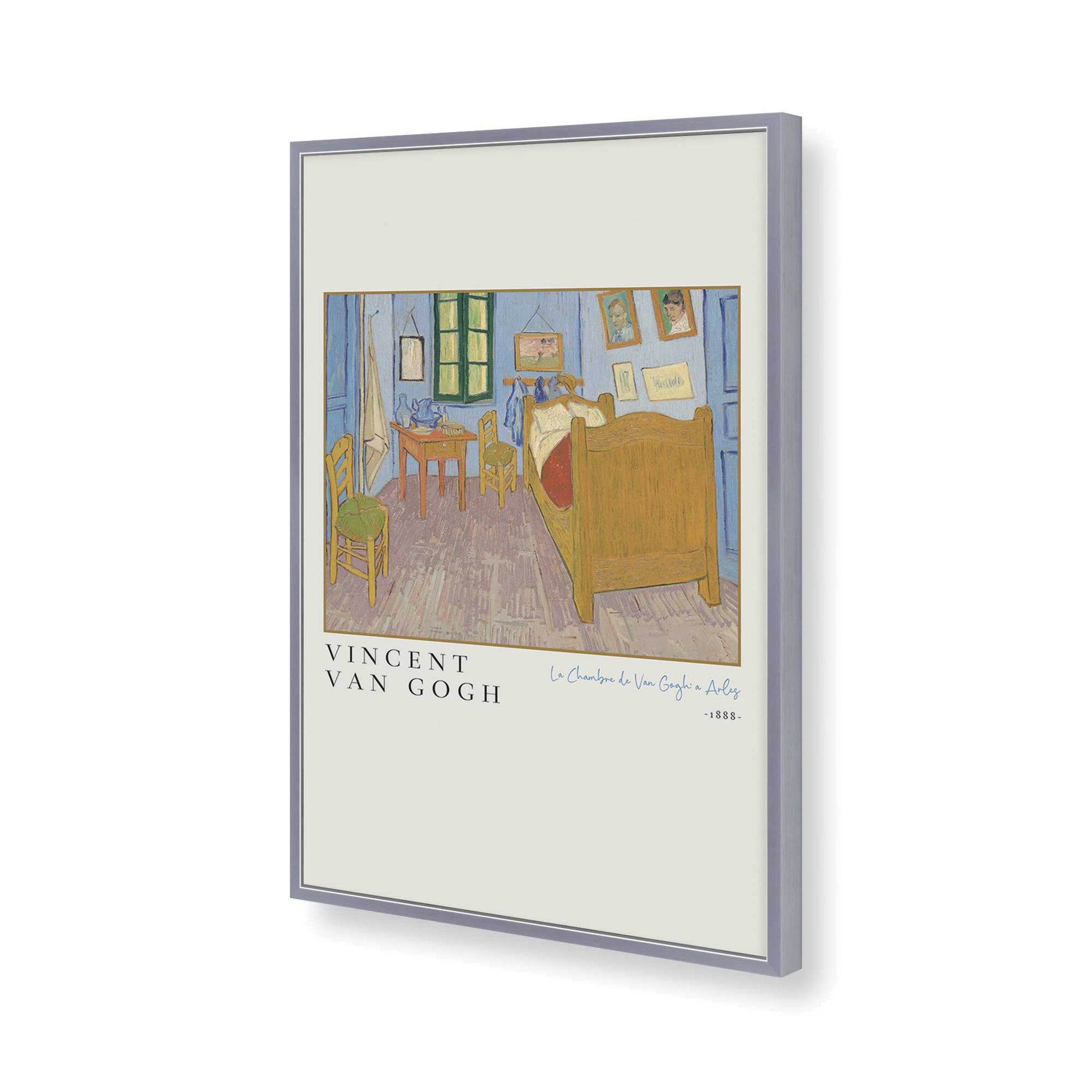 [Color:Polished Chrome], Picture of art in a Polished Chrome frame of the corner