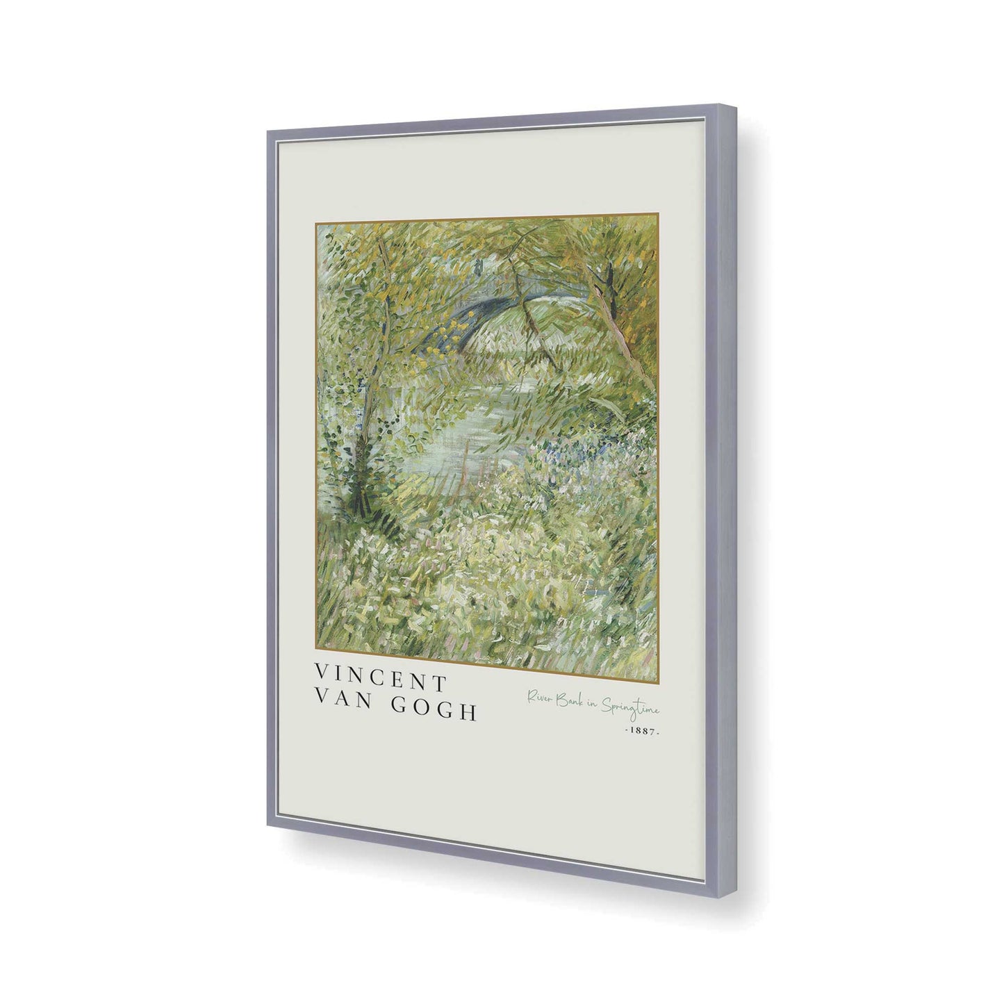 [Color:Polished Chrome], Picture of art in a Polished Chrome frame of the corner