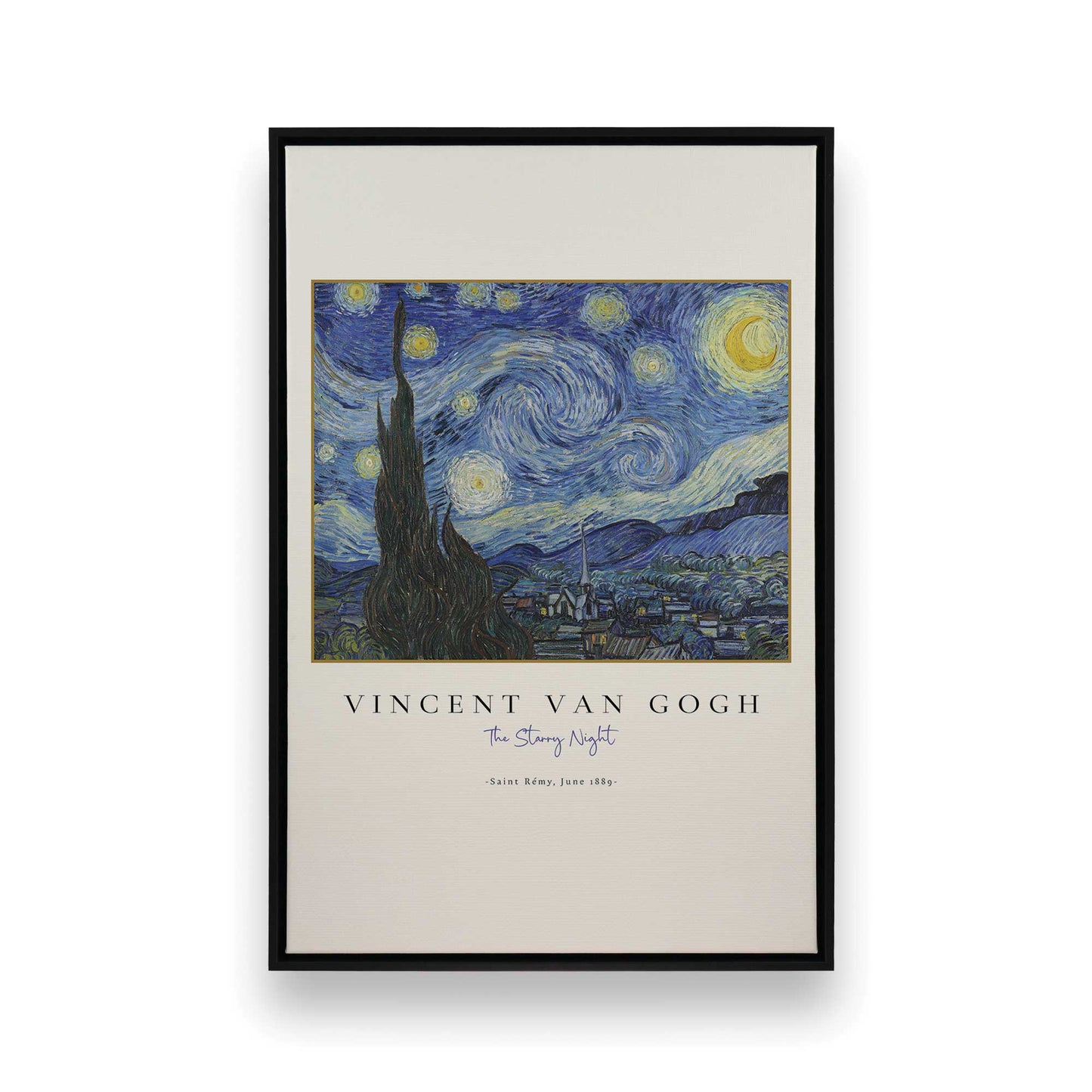[Color:Satin Black], Picture of art in a Satin Black frame