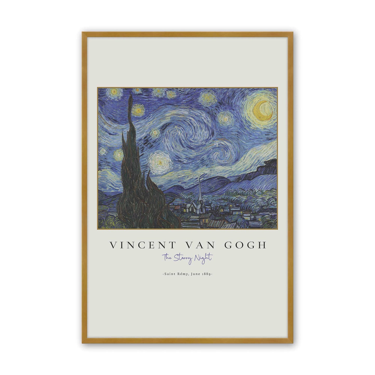 [Color:Polished Gold], Picture of art in a Polished Gold frame