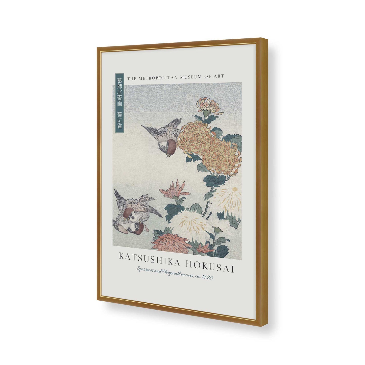 [Color:Polished Gold], Picture of art in a Polished Gold frame of the corner