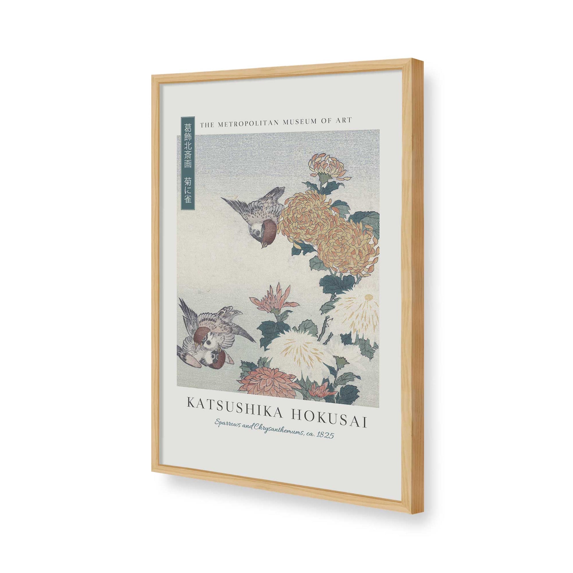 [Color:American Maple], Picture of art in a American Maple frame of the corner
