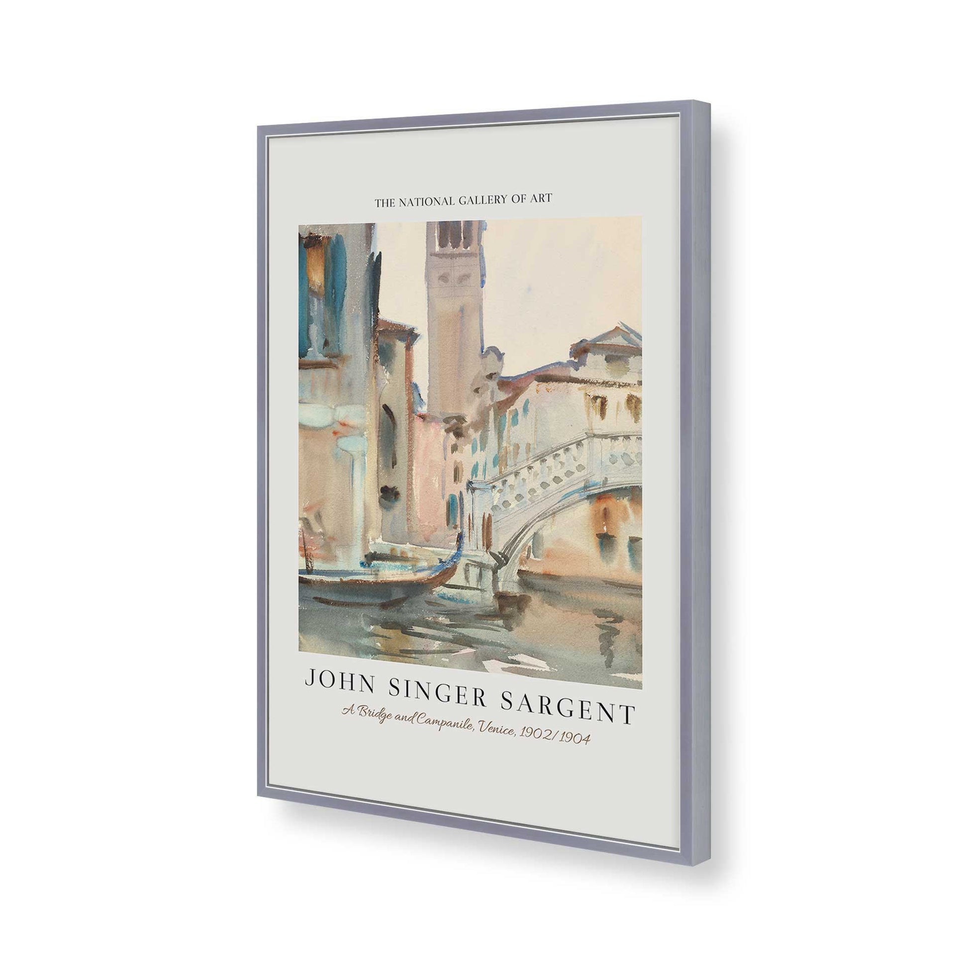 [Color:Polished Chrome], Picture of art in a Polished Chrome frame of the corner
