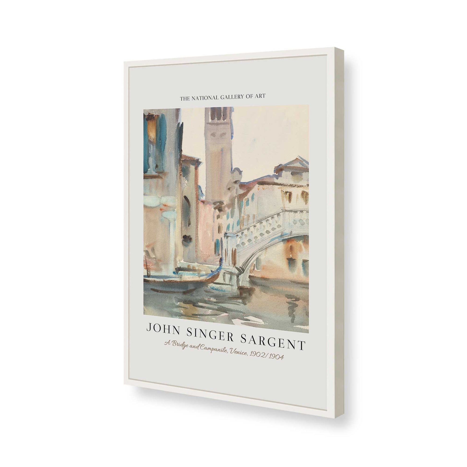 [Color:Opaque White], Picture of art in a Opaque White frame of the corner