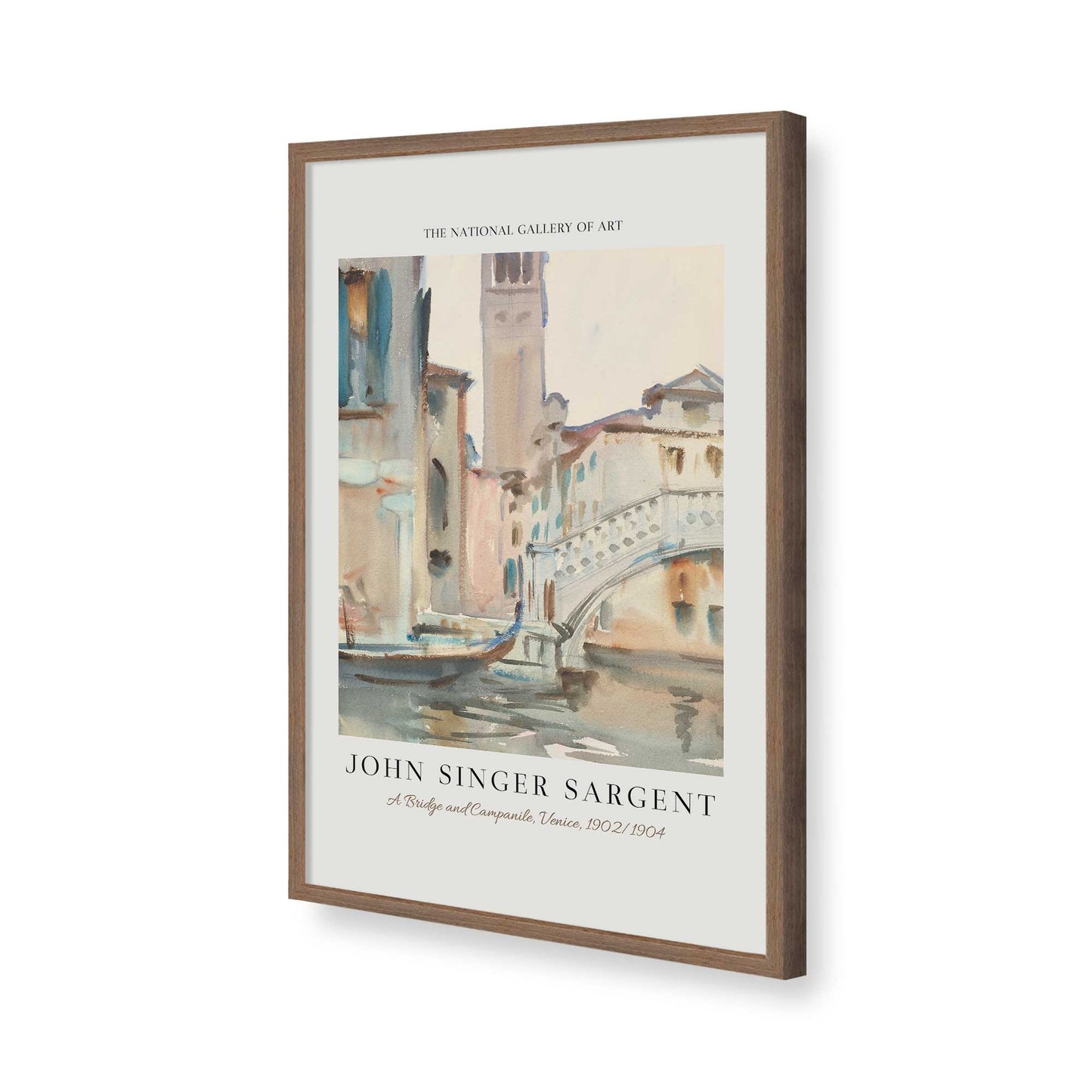 [Color:Walnut], Picture of art in a Walnut frame of the corner