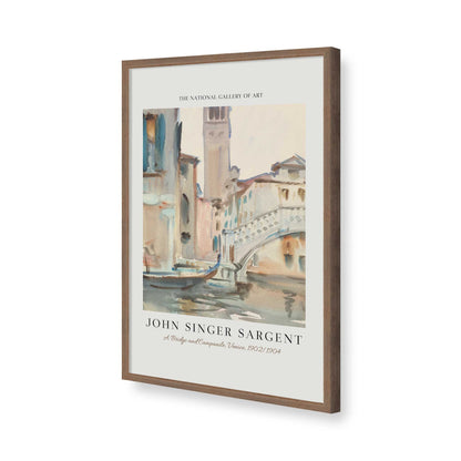 [Color:Walnut], Picture of art in a Walnut frame of the corner
