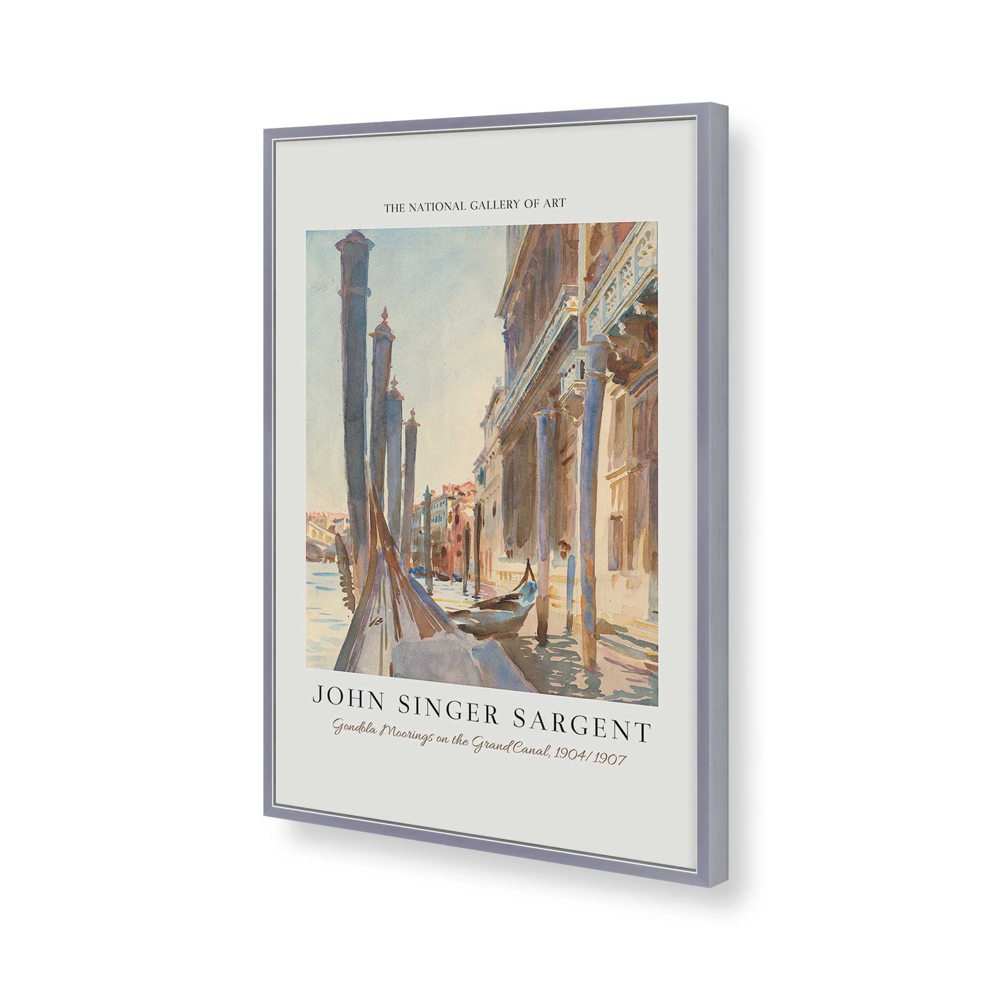 [Color:Polished Chrome], Picture of art in a Polished Chrome frame of the corner