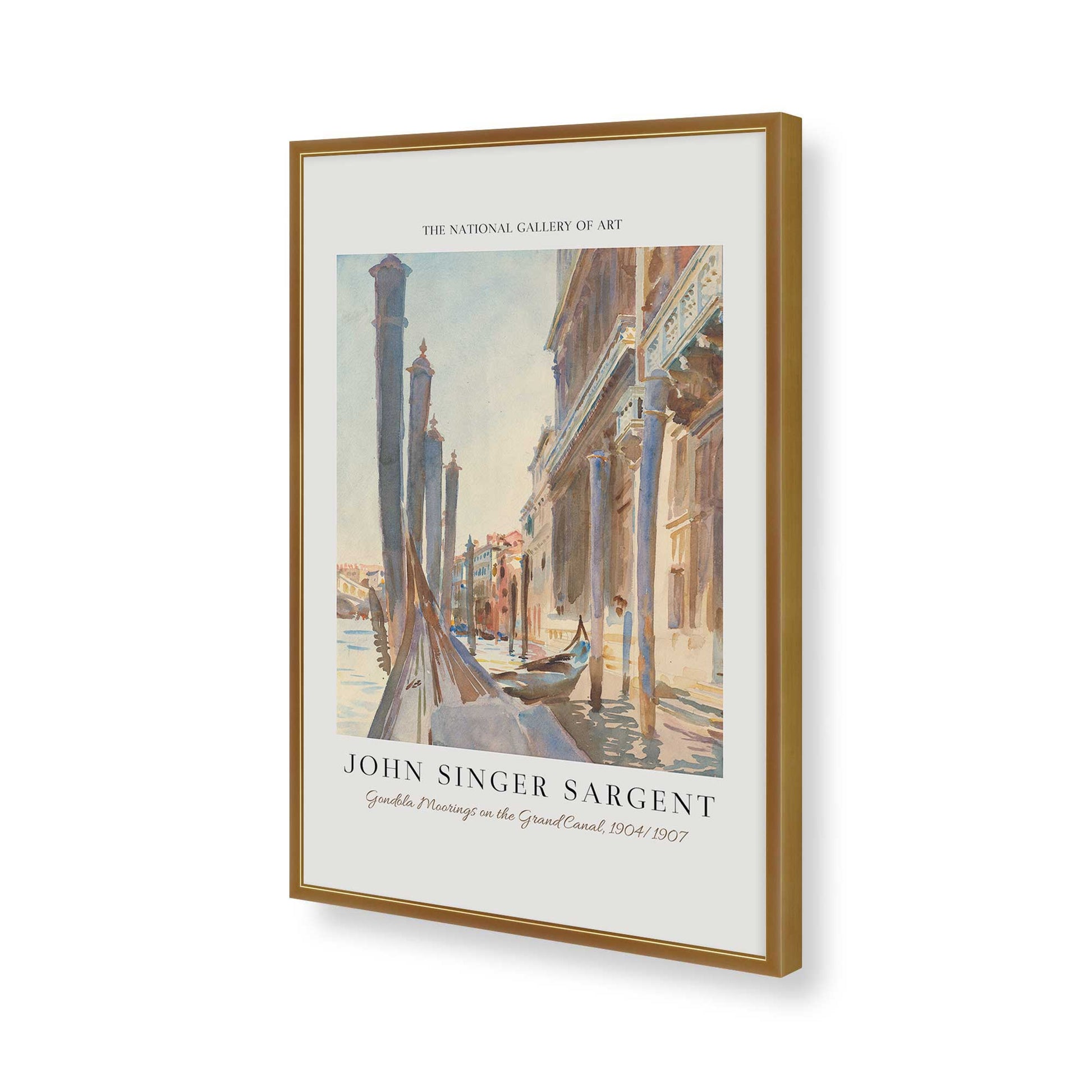 [Color:Polished Gold], Picture of art in a Polished Gold frame of the corner