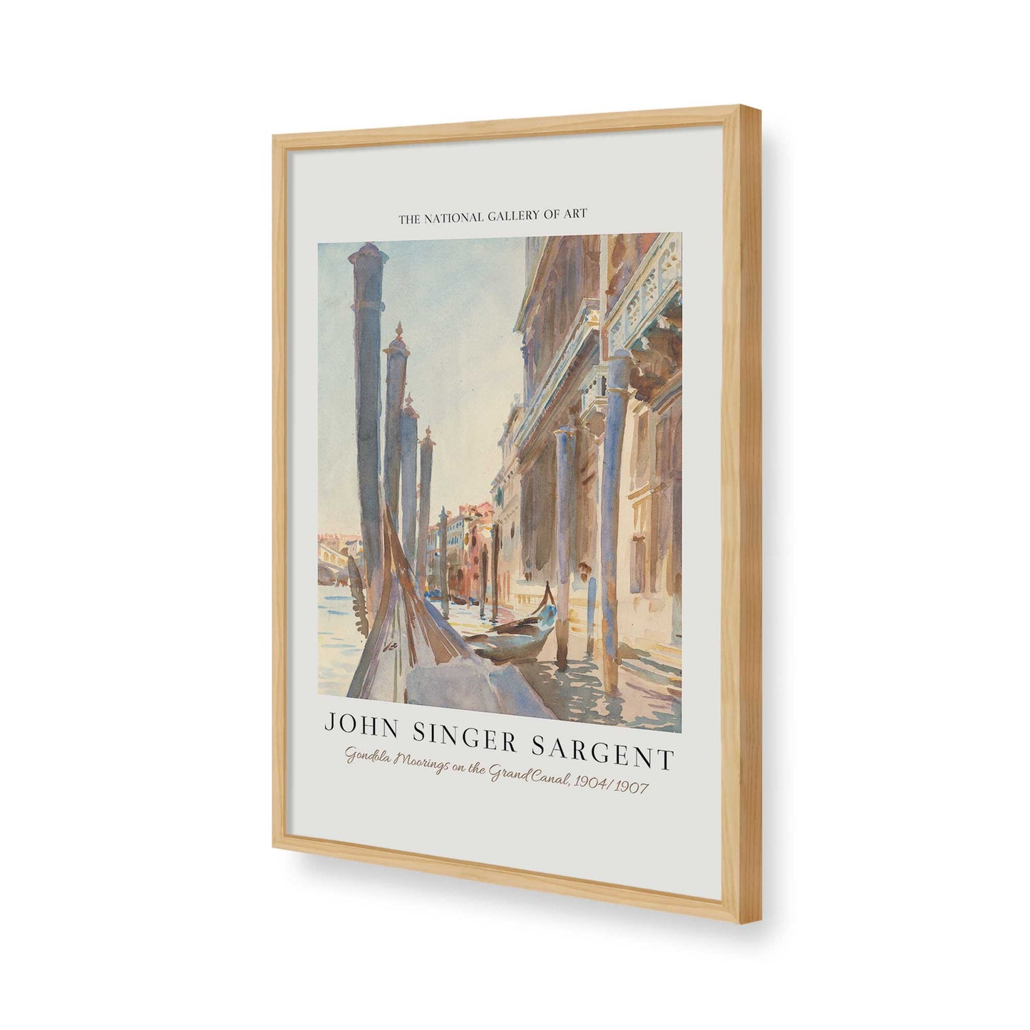 [Color:American Maple], Picture of art in a American Maple frame of the corner