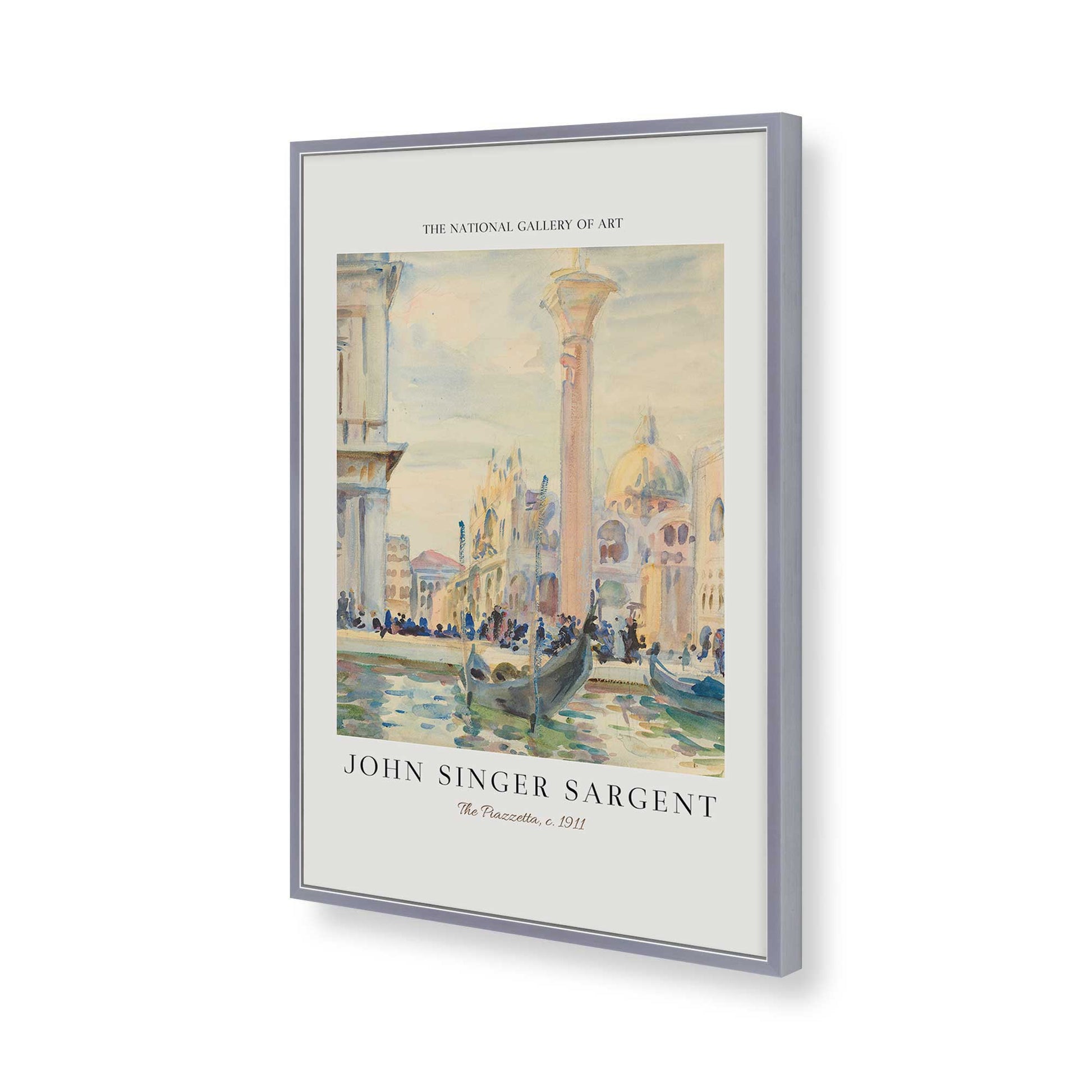 [Color:Polished Chrome], Picture of art in a Polished Chrome frame of the corner