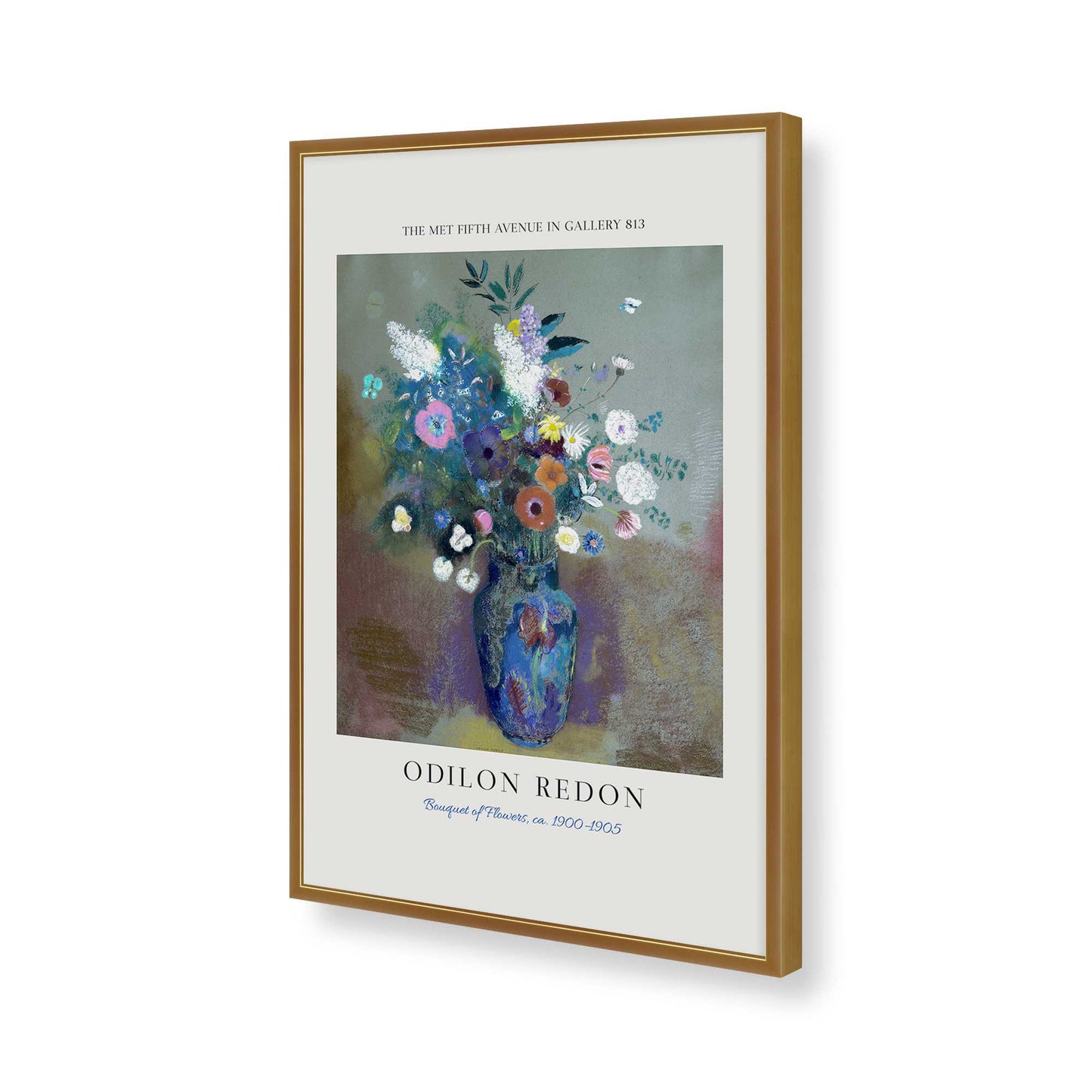 [Color:Polished Gold], Picture of art in a Polished Gold frame of the corner