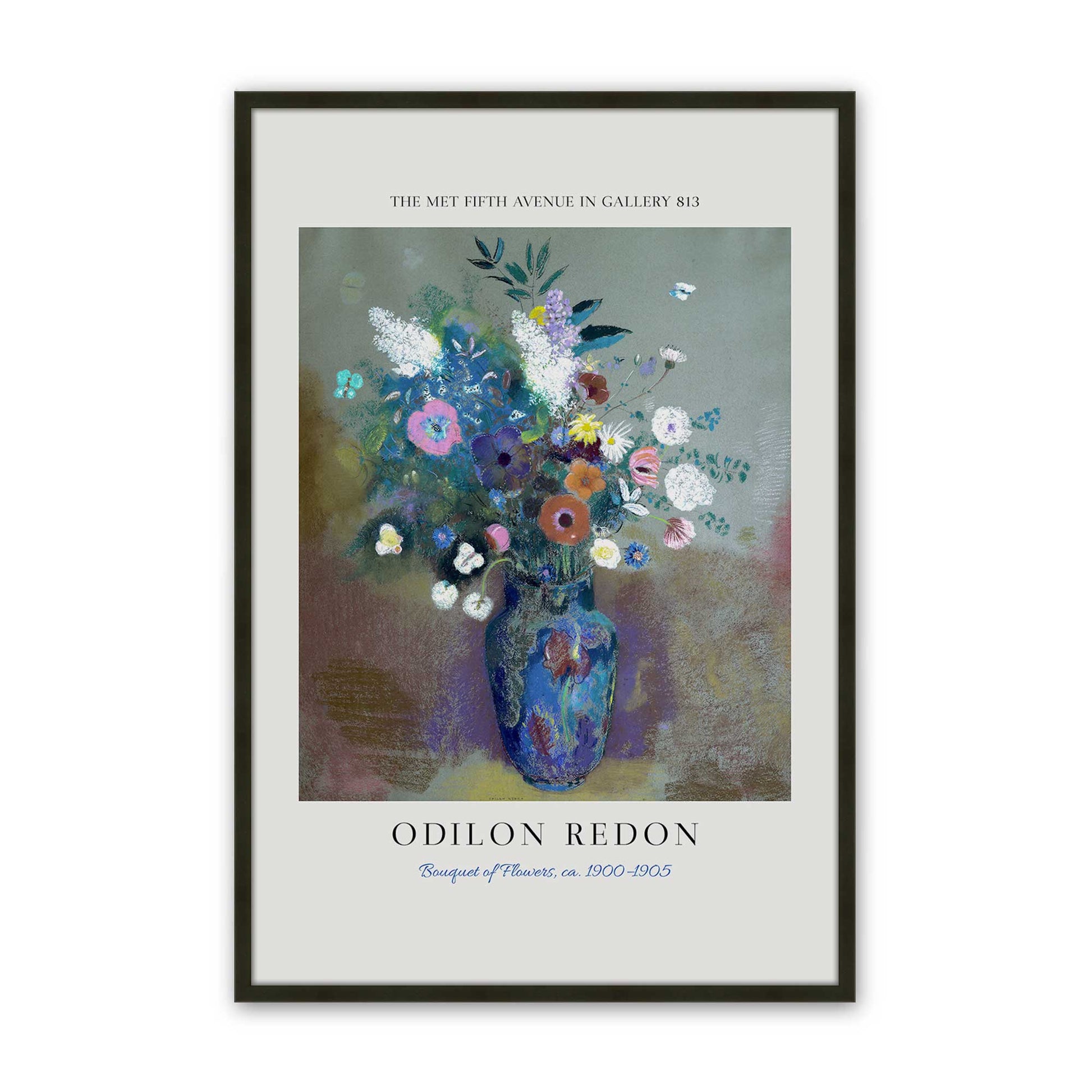 [Color:Satin Black], Picture of art in a Satin Black frame
