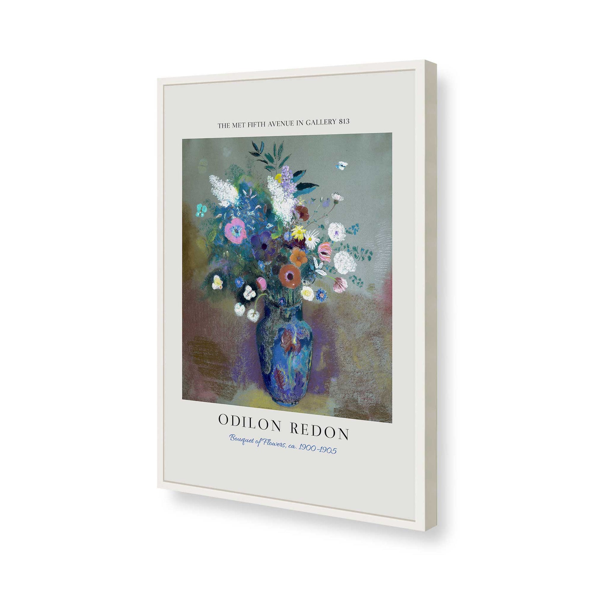 [Color:Opaque White], Picture of art in a Opaque White frame of the corner
