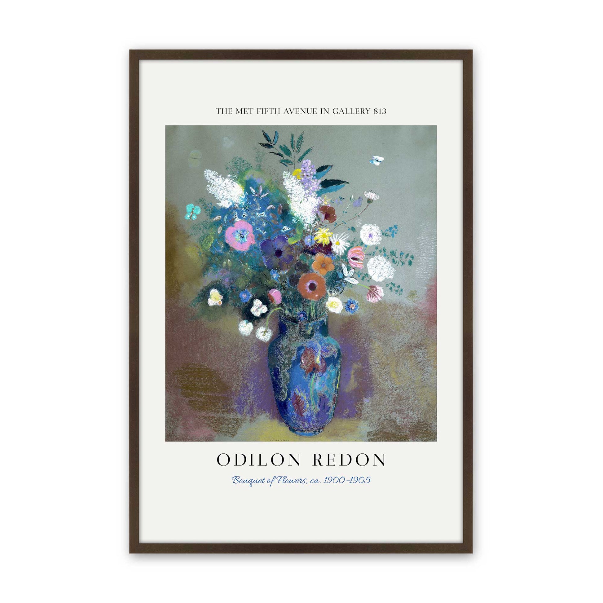 [Color:Brown], Picture of art in a Brown frame
