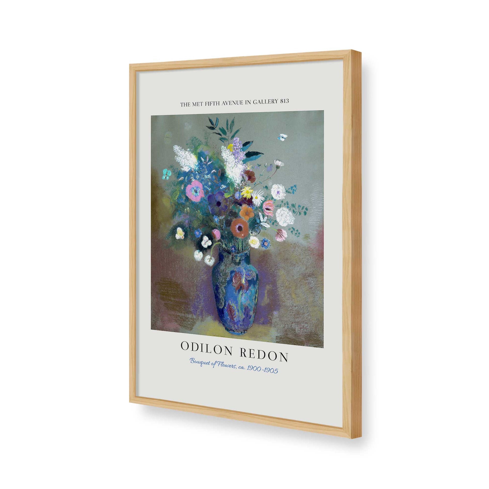 [Color:American Maple], Picture of art in a American Maple frame of the corner