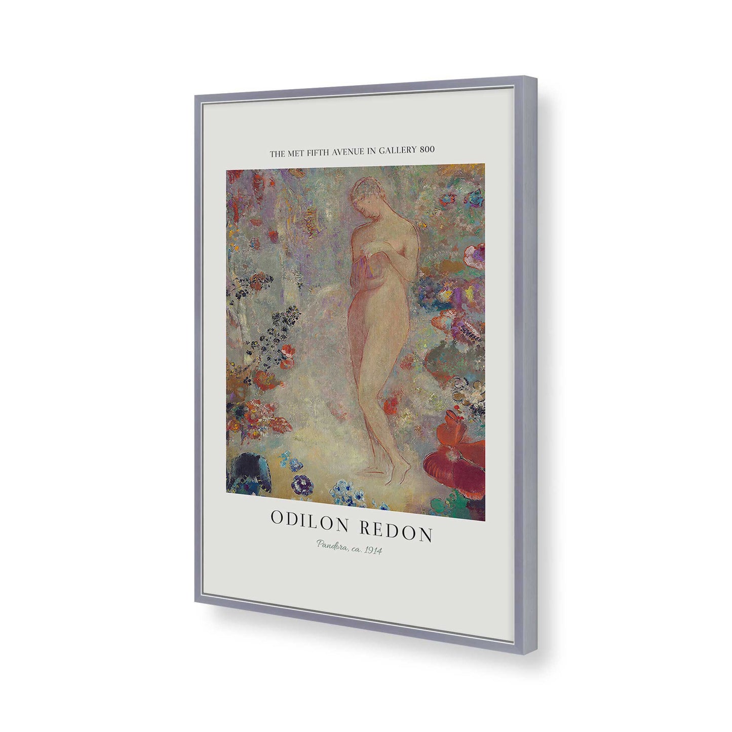 [Color:Polished Chrome], Picture of art in a Polished Chrome frame of the corner