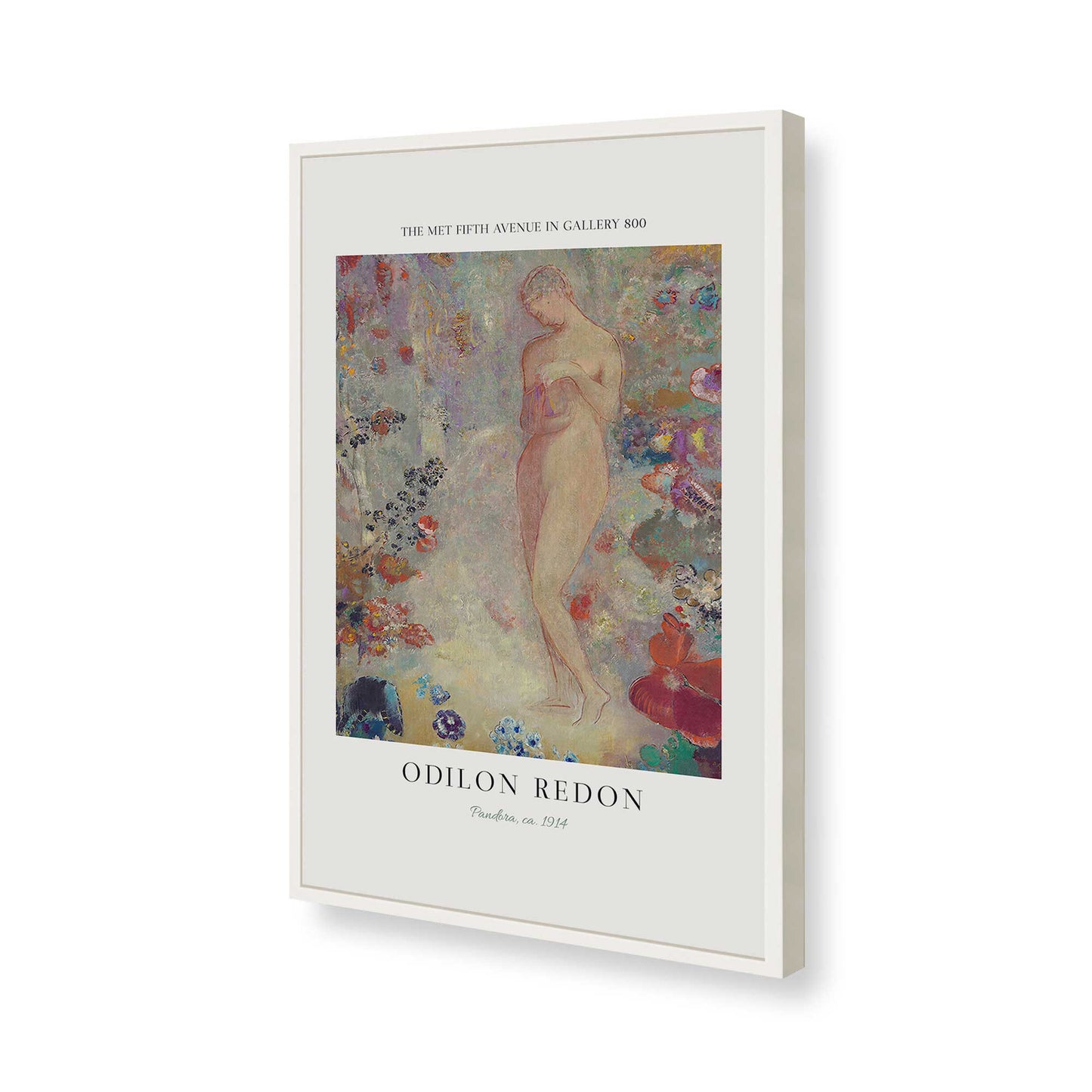 [Color:Opaque White], Picture of art in a Opaque White frame of the corner