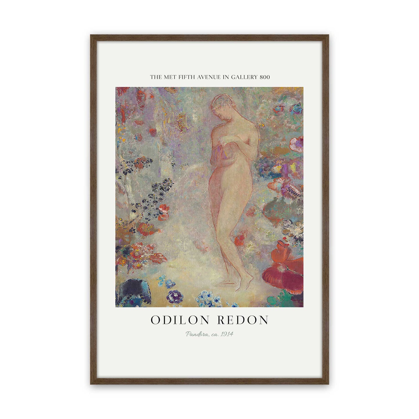 [Color:Walnut], Picture of art in a Walnut frame