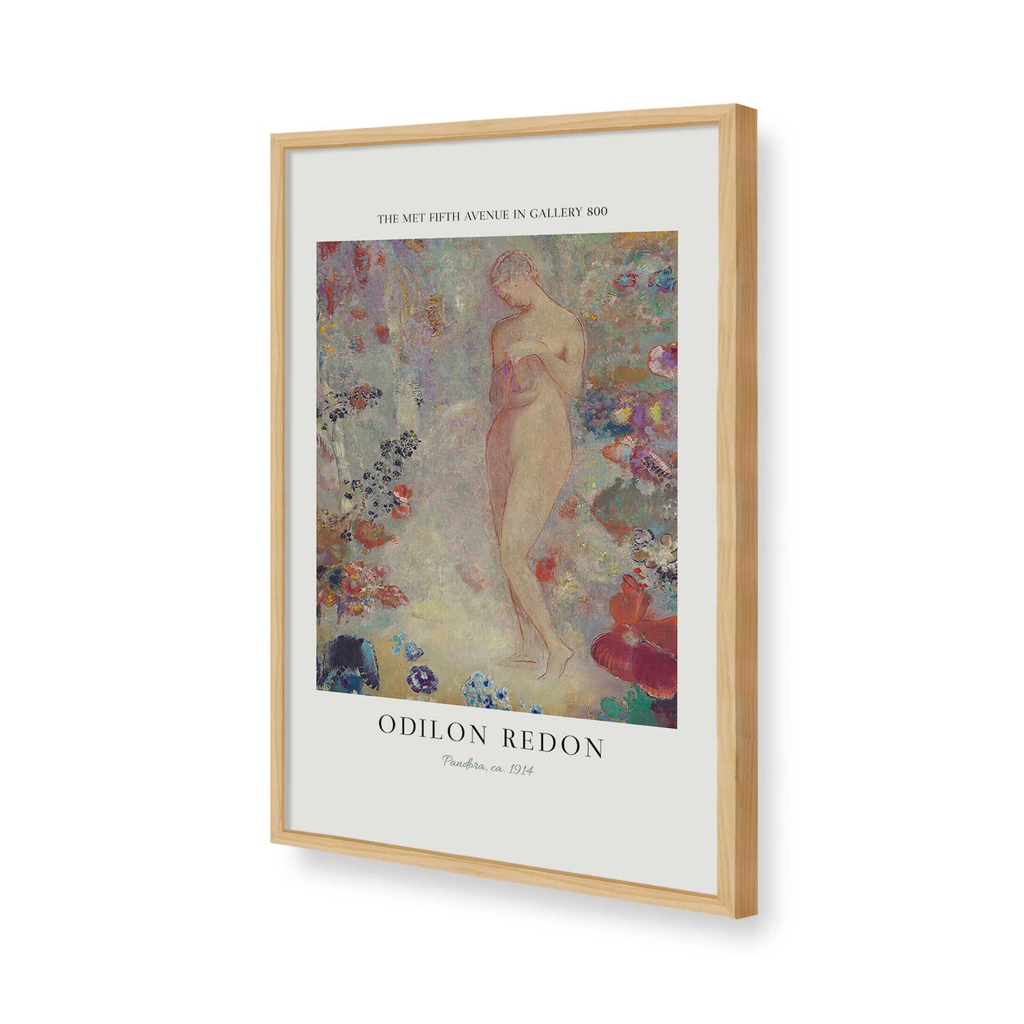 [Color:American Maple], Picture of art in a American Maple frame of the corner