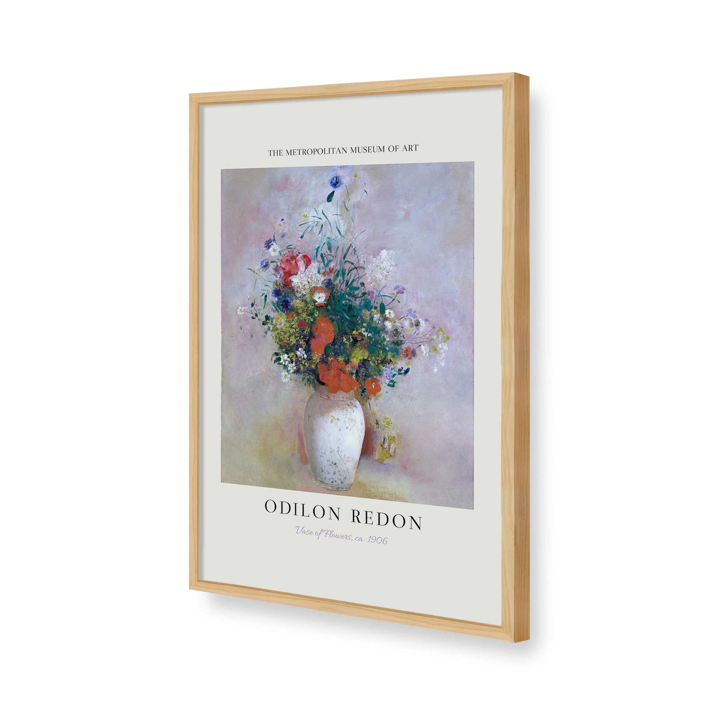 [Color:American Maple], Picture of art in a American Maple frame of the corner