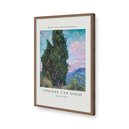 [Color:Walnut], Picture of art in a Walnut frame of the corner
