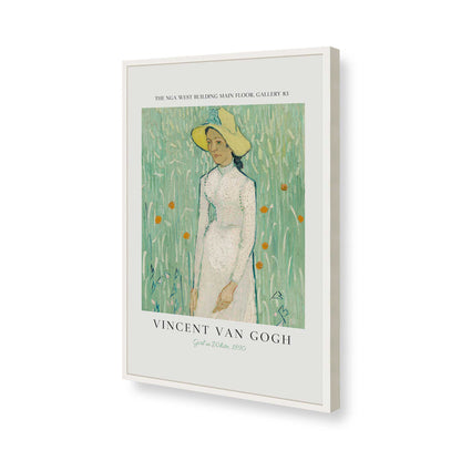 [Color:Opaque White], Picture of art in a Opaque White frame of the corner