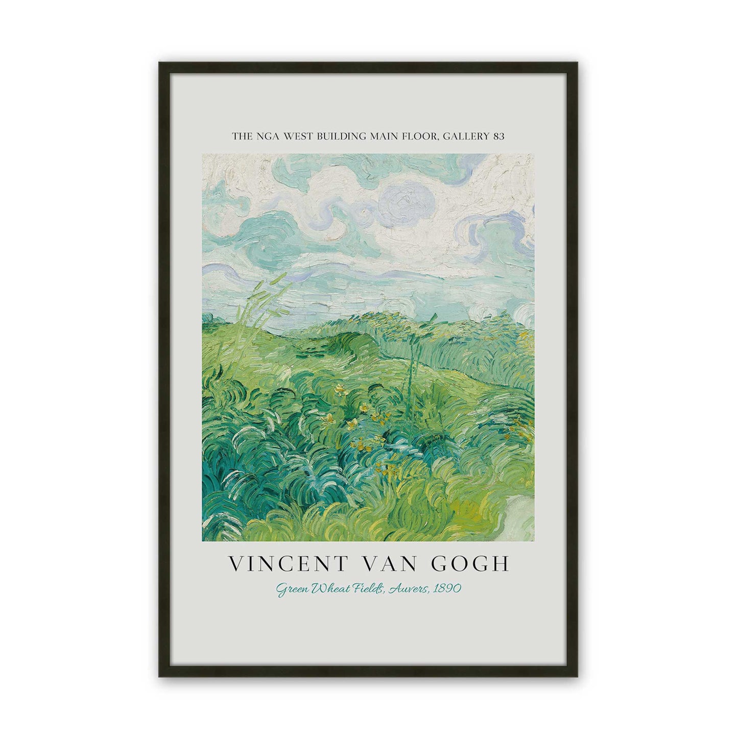 [Color:Satin Black], Picture of art in a Satin Black frame