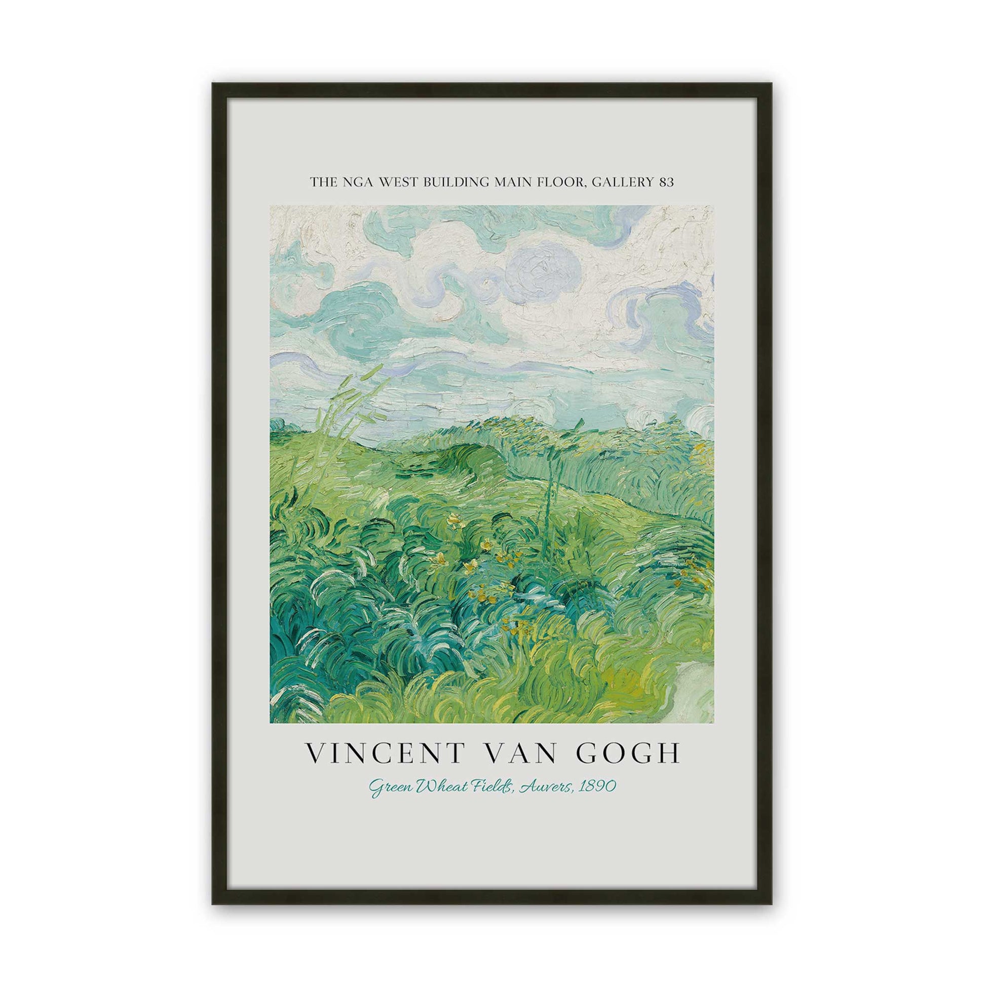 [Color:Satin Black], Picture of art in a Satin Black frame