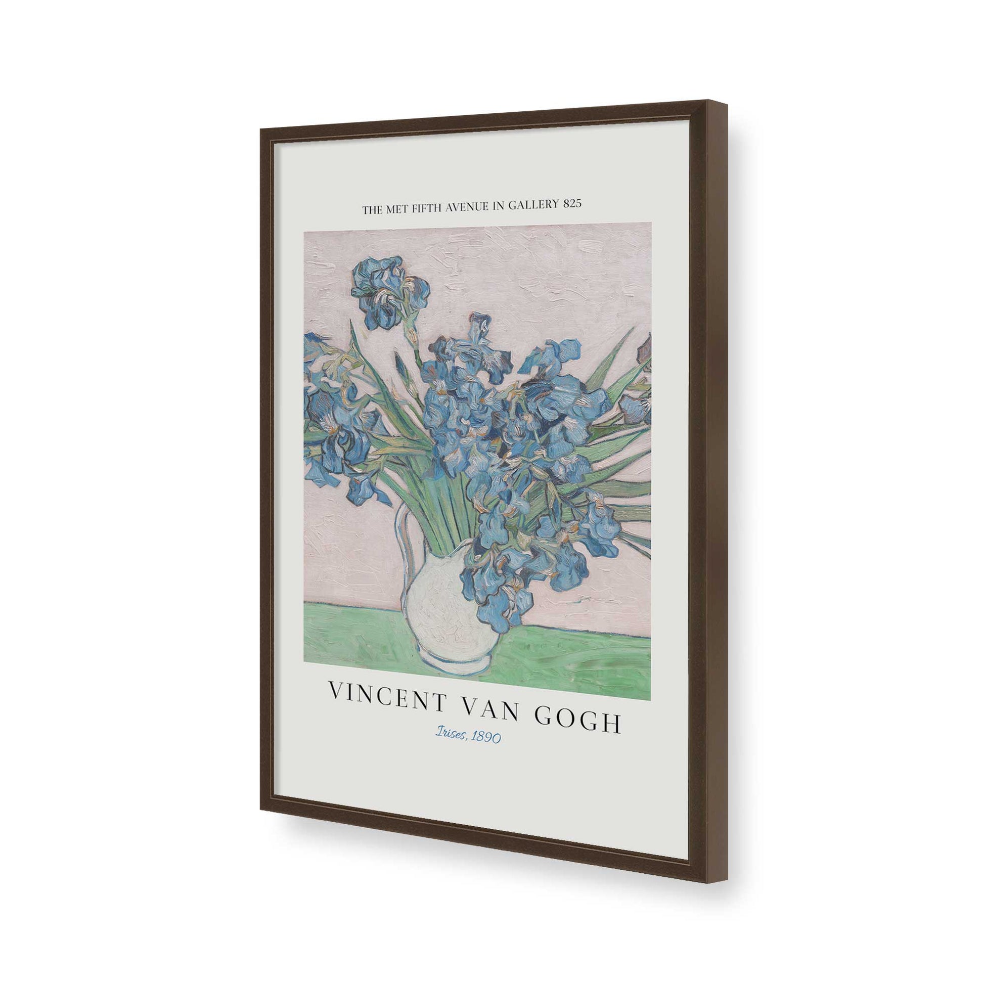 [Color:Brown], Picture of art in a Brown frame of the corner