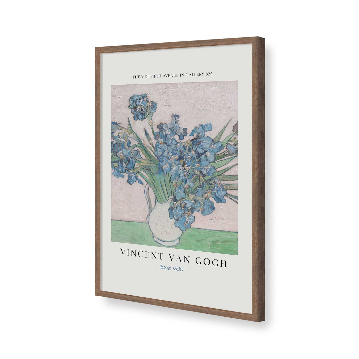 [Color:Walnut], Picture of art in a Walnut frame of the corner