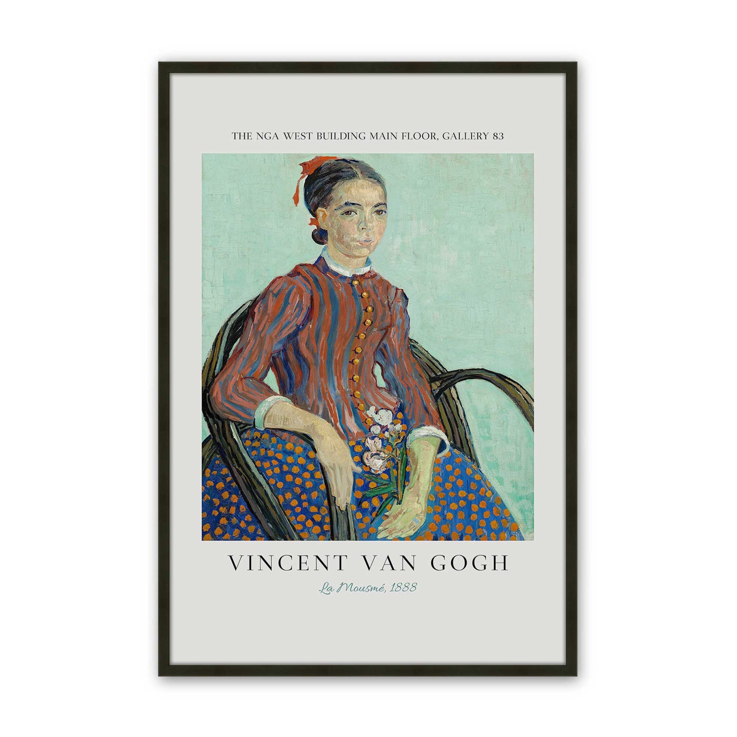 [Color:Satin Black], Picture of art in a Satin Black frame
