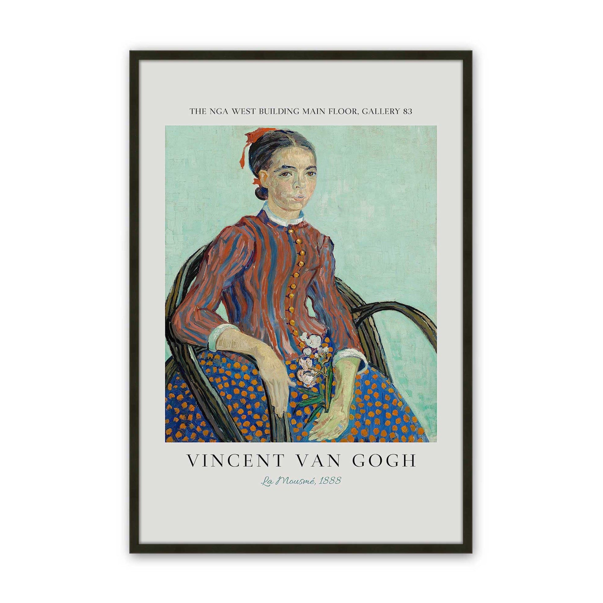[Color:Satin Black], Picture of art in a Satin Black frame