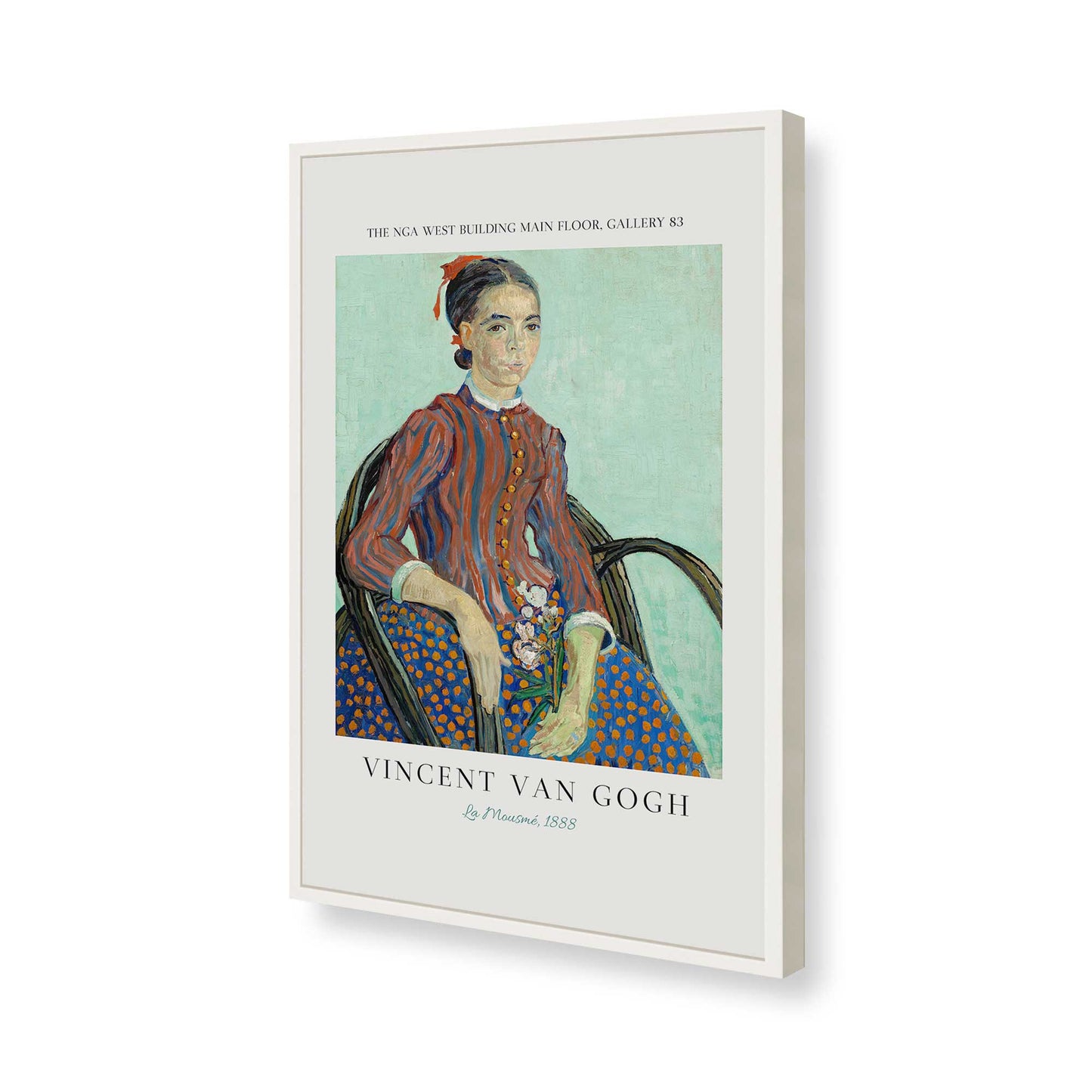[Color:Opaque White], Picture of art in a Opaque White frame of the corner