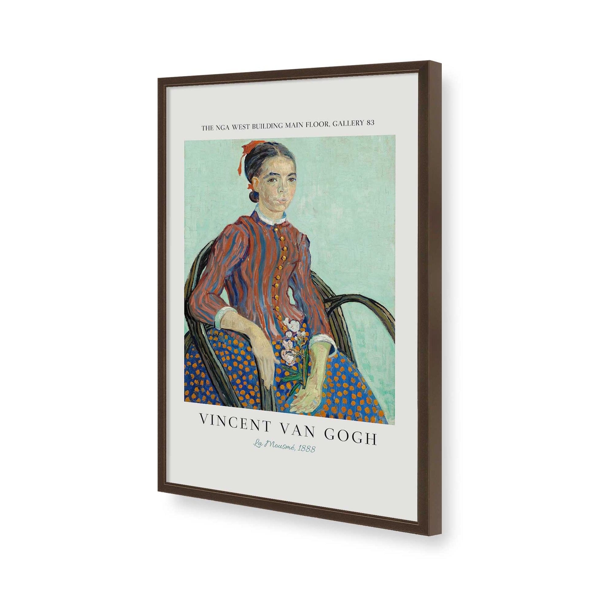 [Color:Belvinder Brown], Picture of art in a Belvinder Brown frame of the corner
