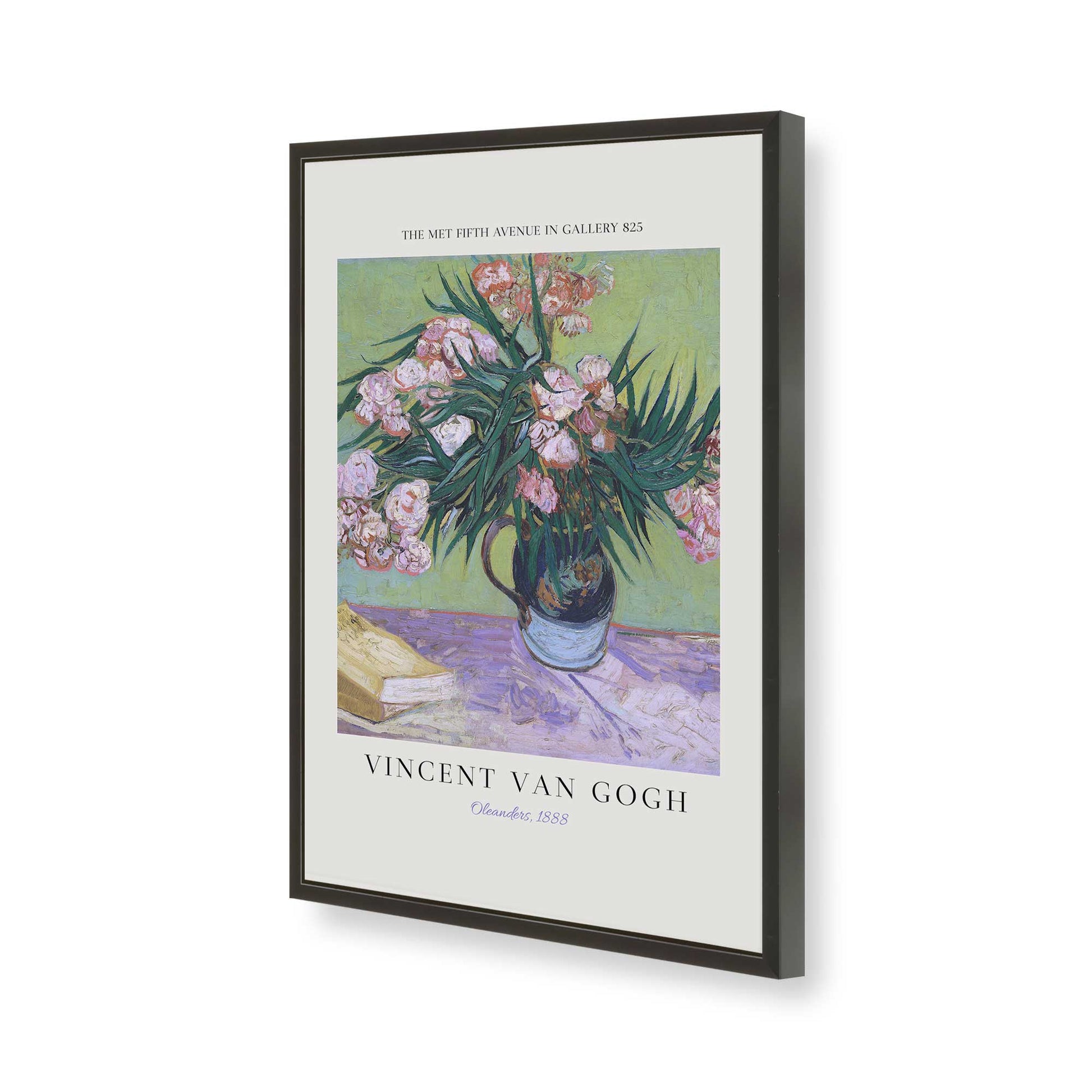[Color:Satin Black], Picture of art in a Satin Black frame of the corner