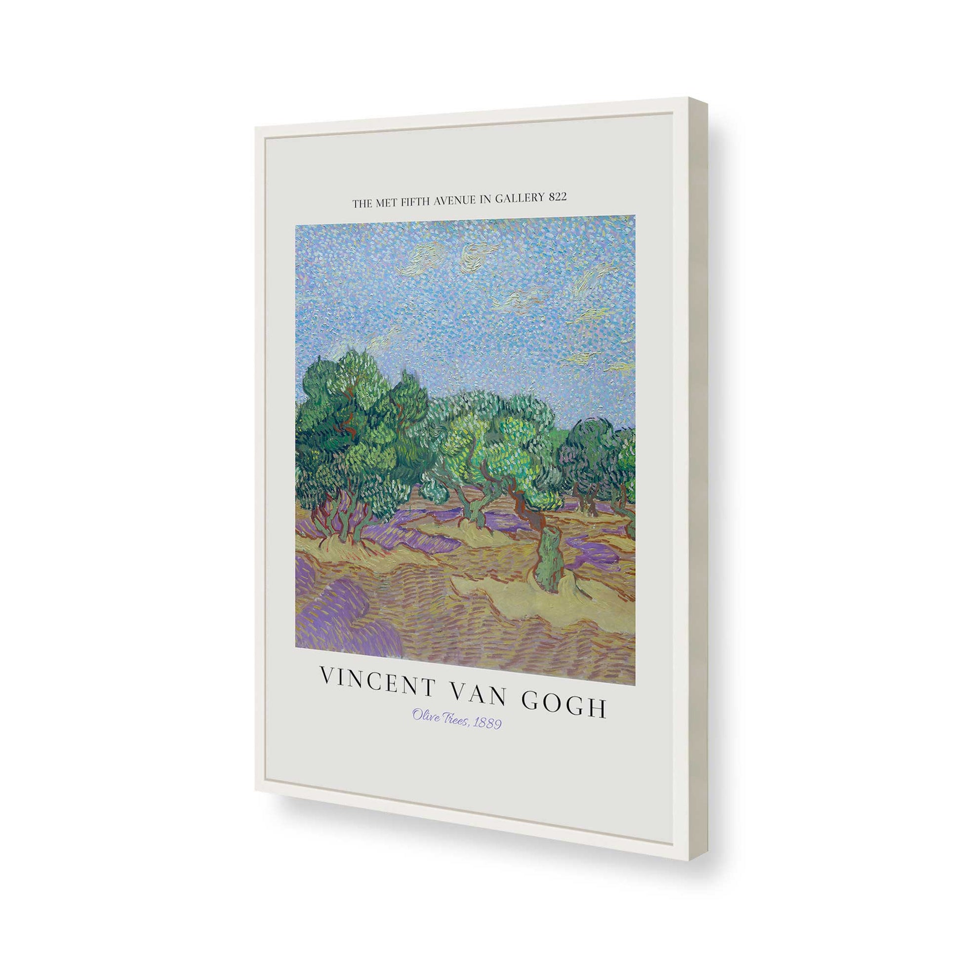 [Color:Opaque White], Picture of art in a Opaque White frame of the corner