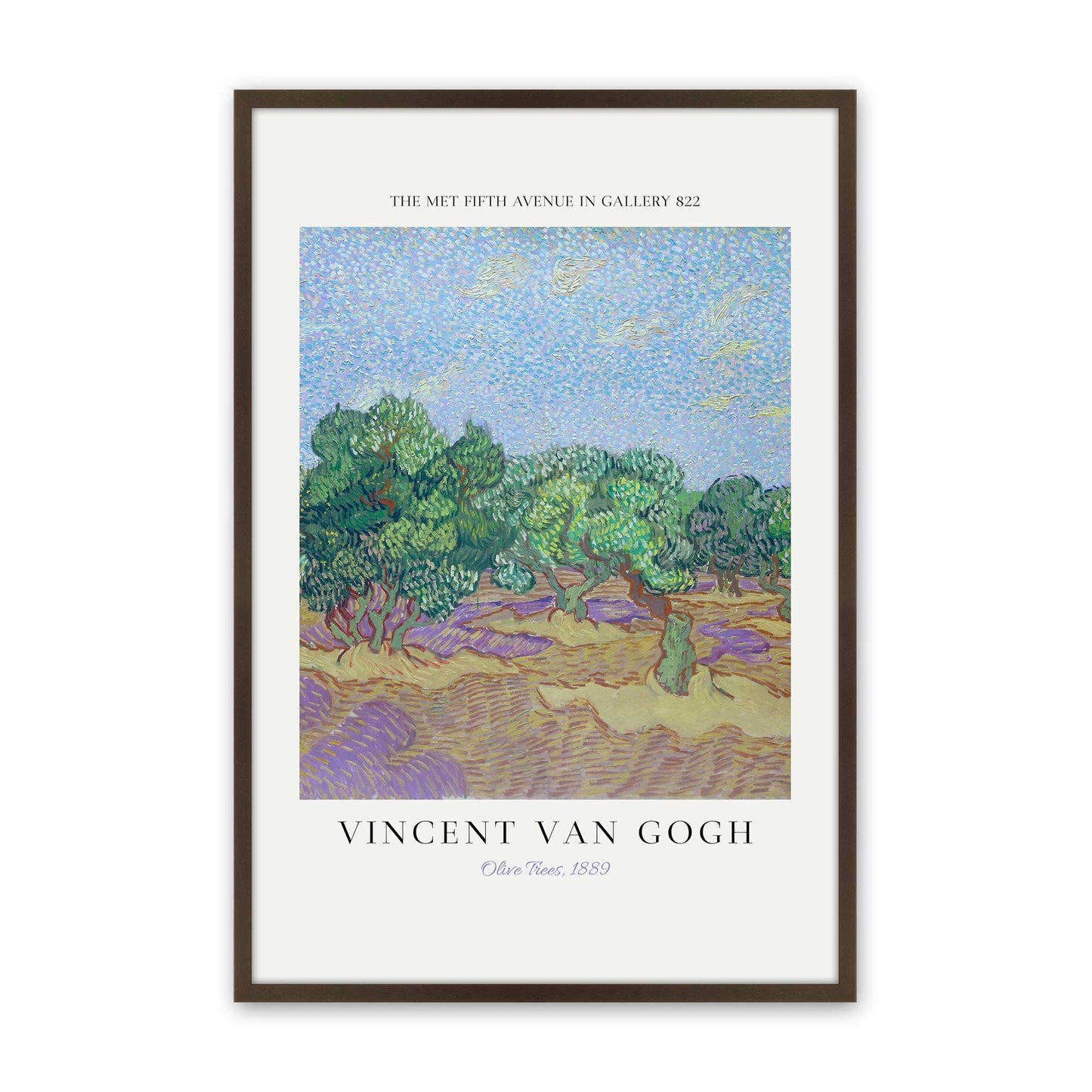 [Color:Brown], Picture of art in a Brown frame