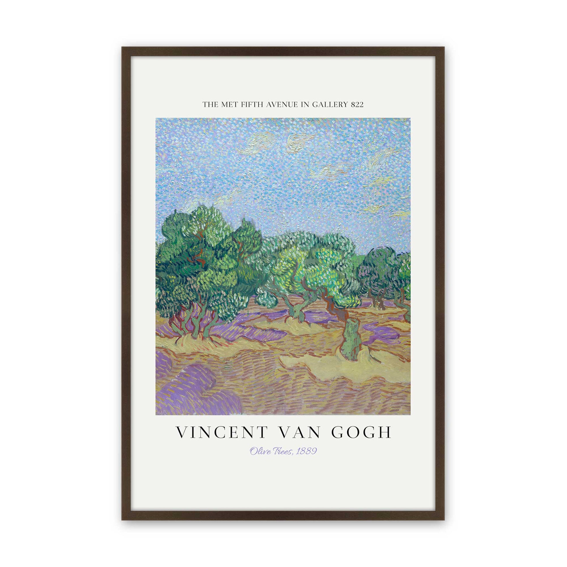 [Color:Brown], Picture of art in a Brown frame