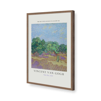 [Color:Walnut], Picture of art in a Walnut frame of the corner