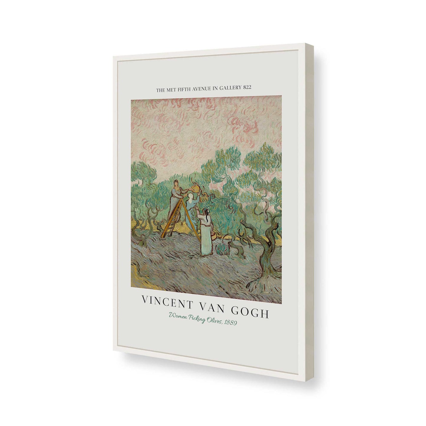 [Color:Opaque White], Picture of art in a Opaque White frame of the corner