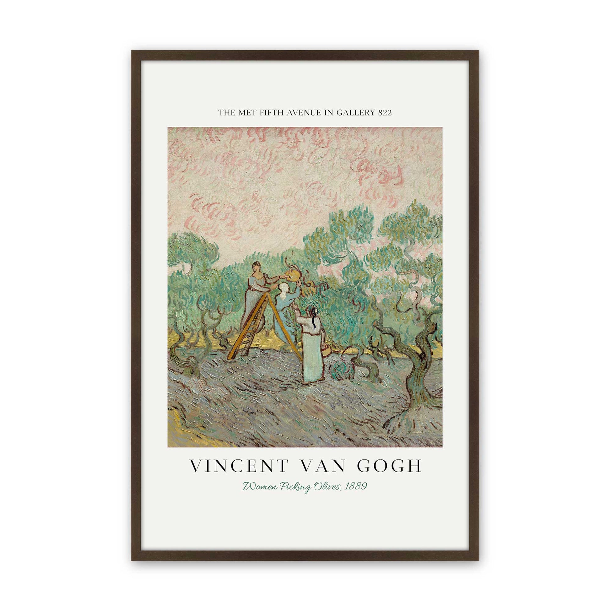 [Color:Brown], Picture of art in a Brown frame