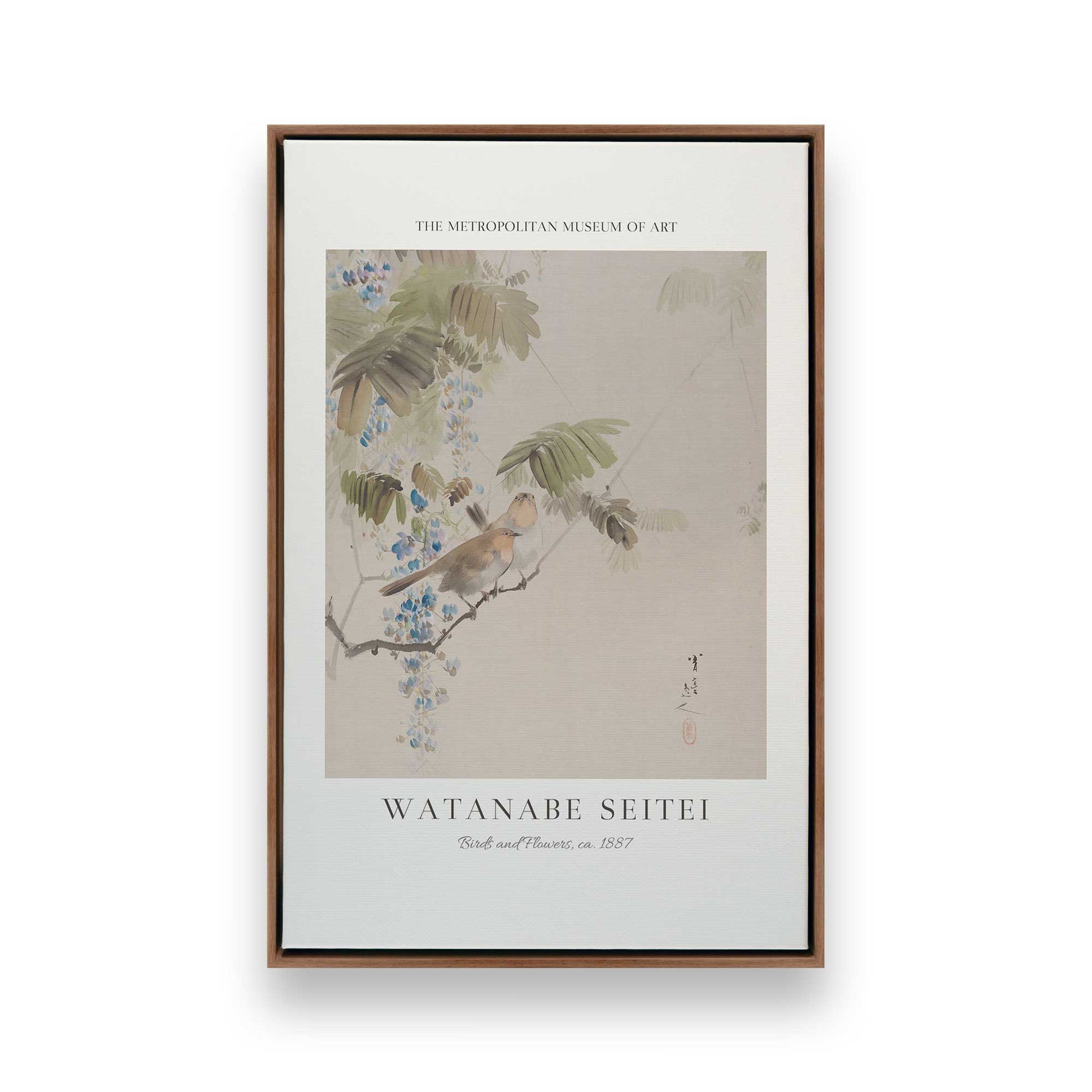 [Color:Walnut], Picture of art in a Walnut frame
